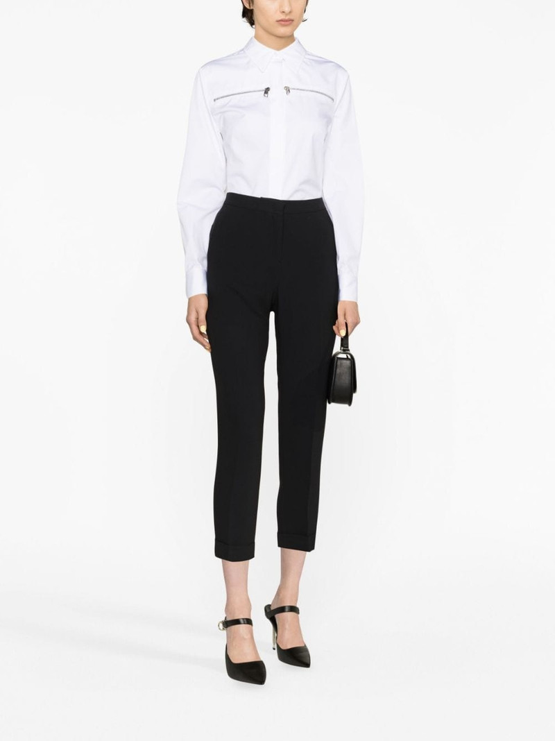 Alexander McQueen zip-embellished cotton shirt outlook