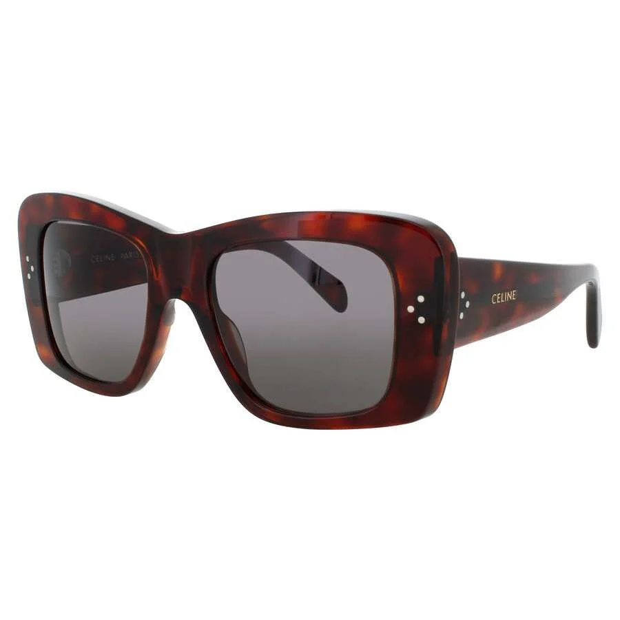 Celine Ladies Brown Rectangular Sunglasses CL40321I52A - 1