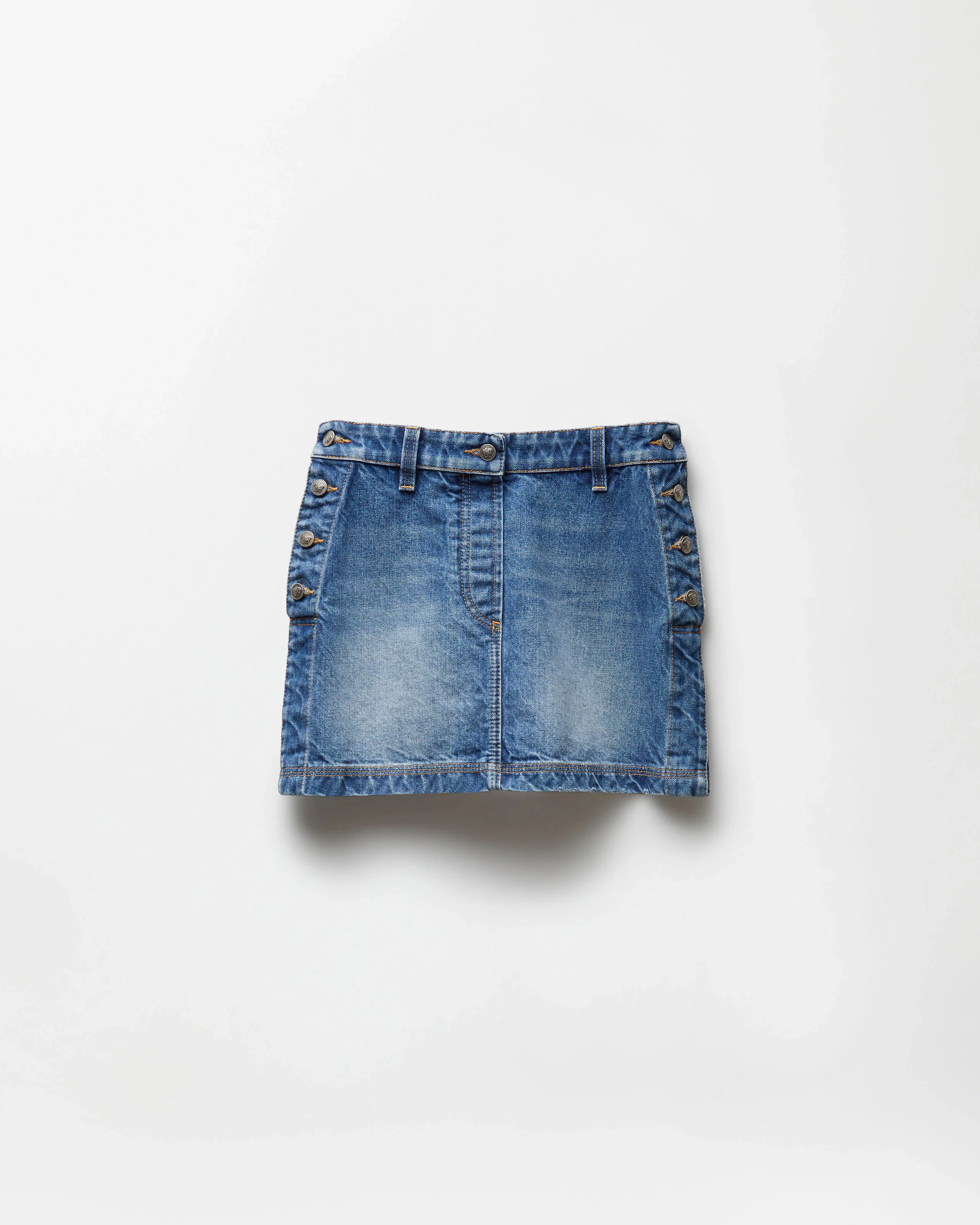 Denim Mini Skirt - 1