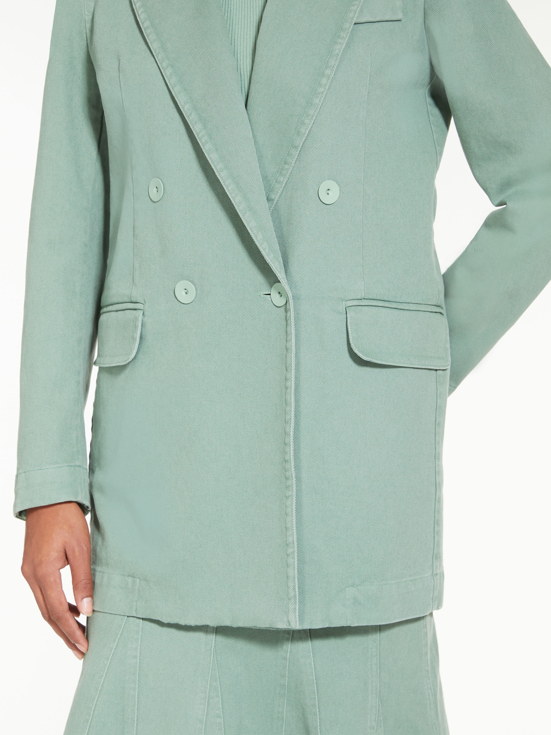 ZENOBIA Cotton drill double-breasted jacket - 5