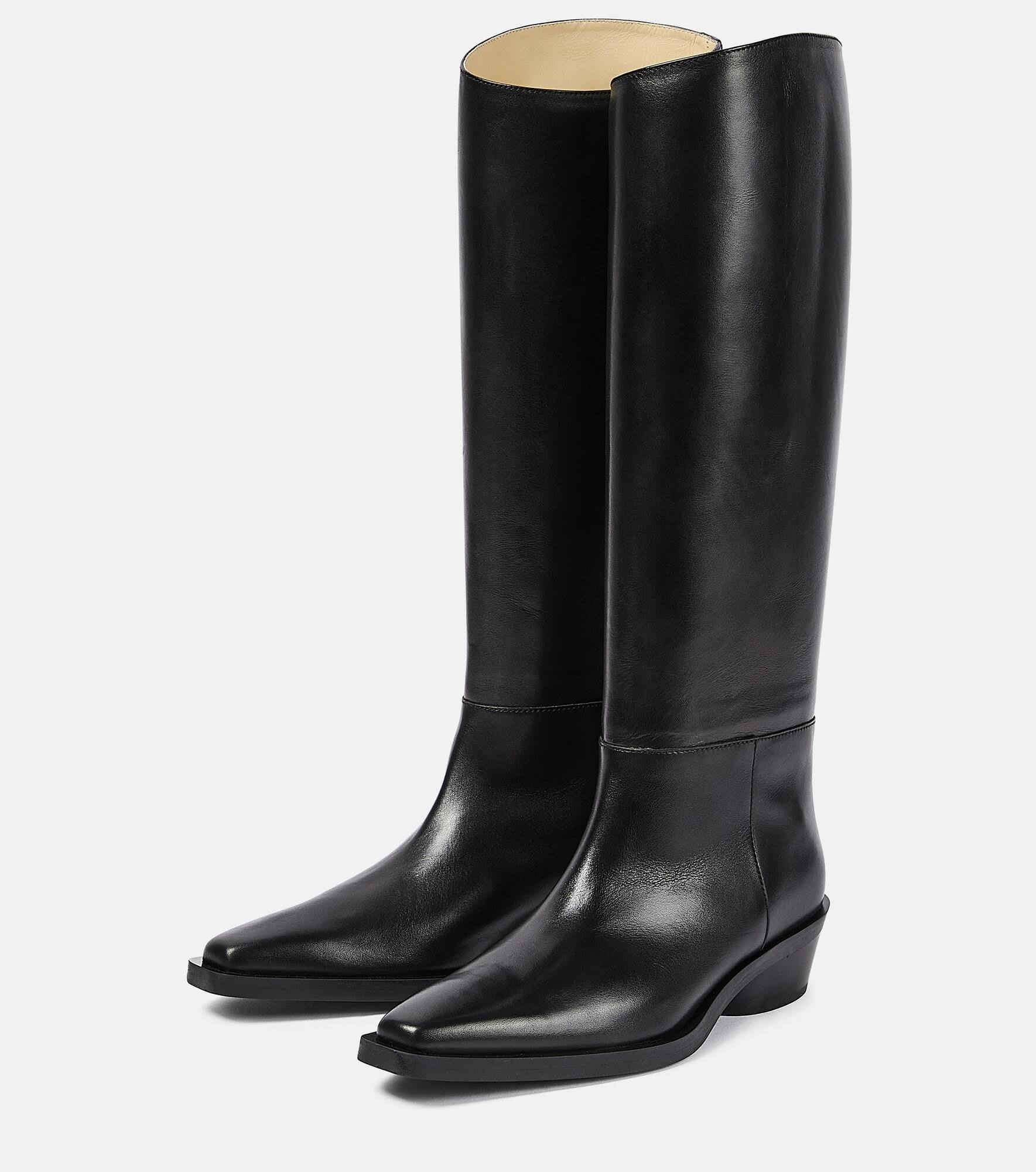 Bronco leather knee-high boots - 5