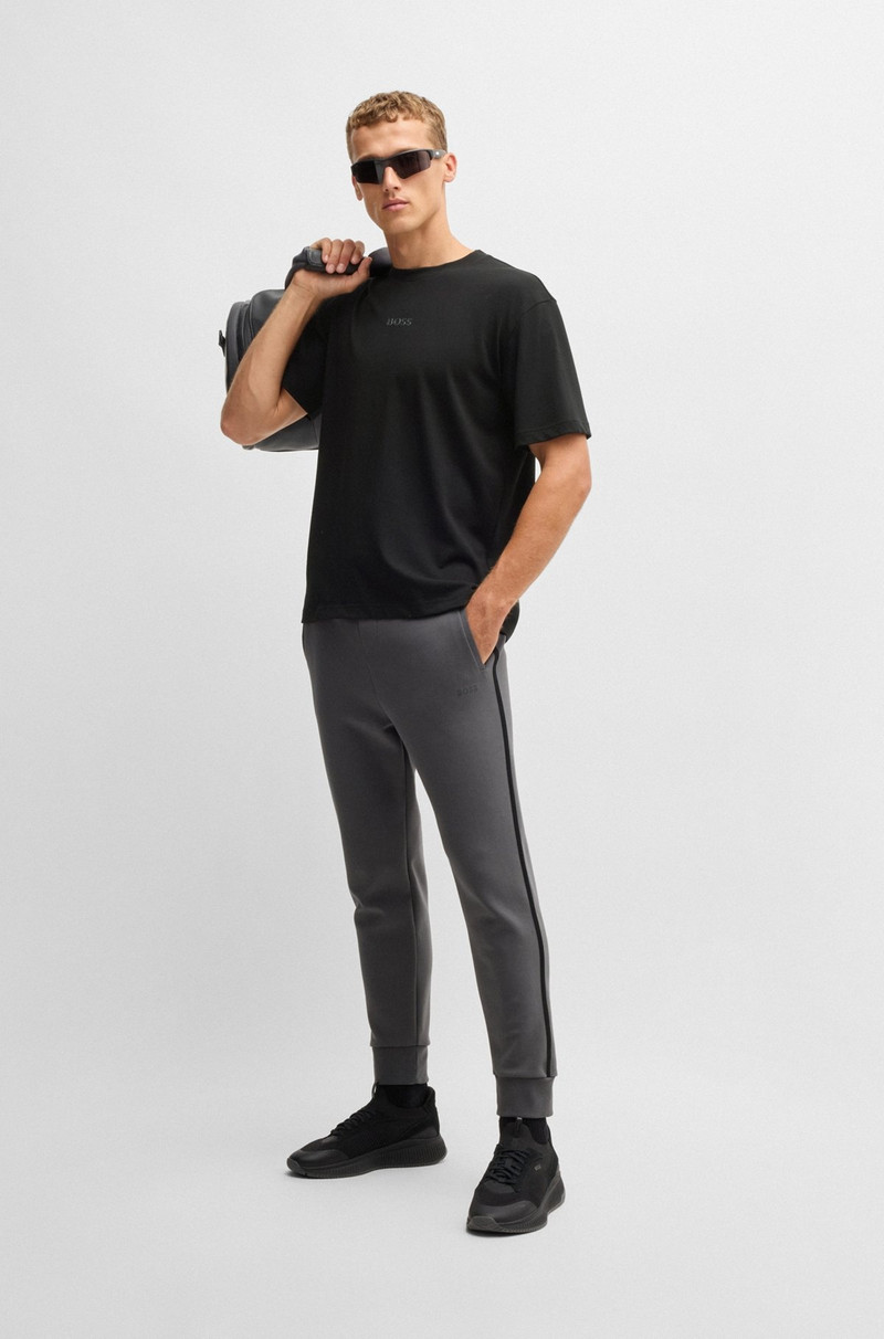 BOSS COTTON-JERSEY T-SHIRT WITH TONAL LOGO outlook