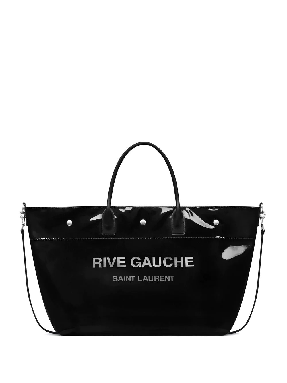 Rive Gauche patent-leather tote bag - 1