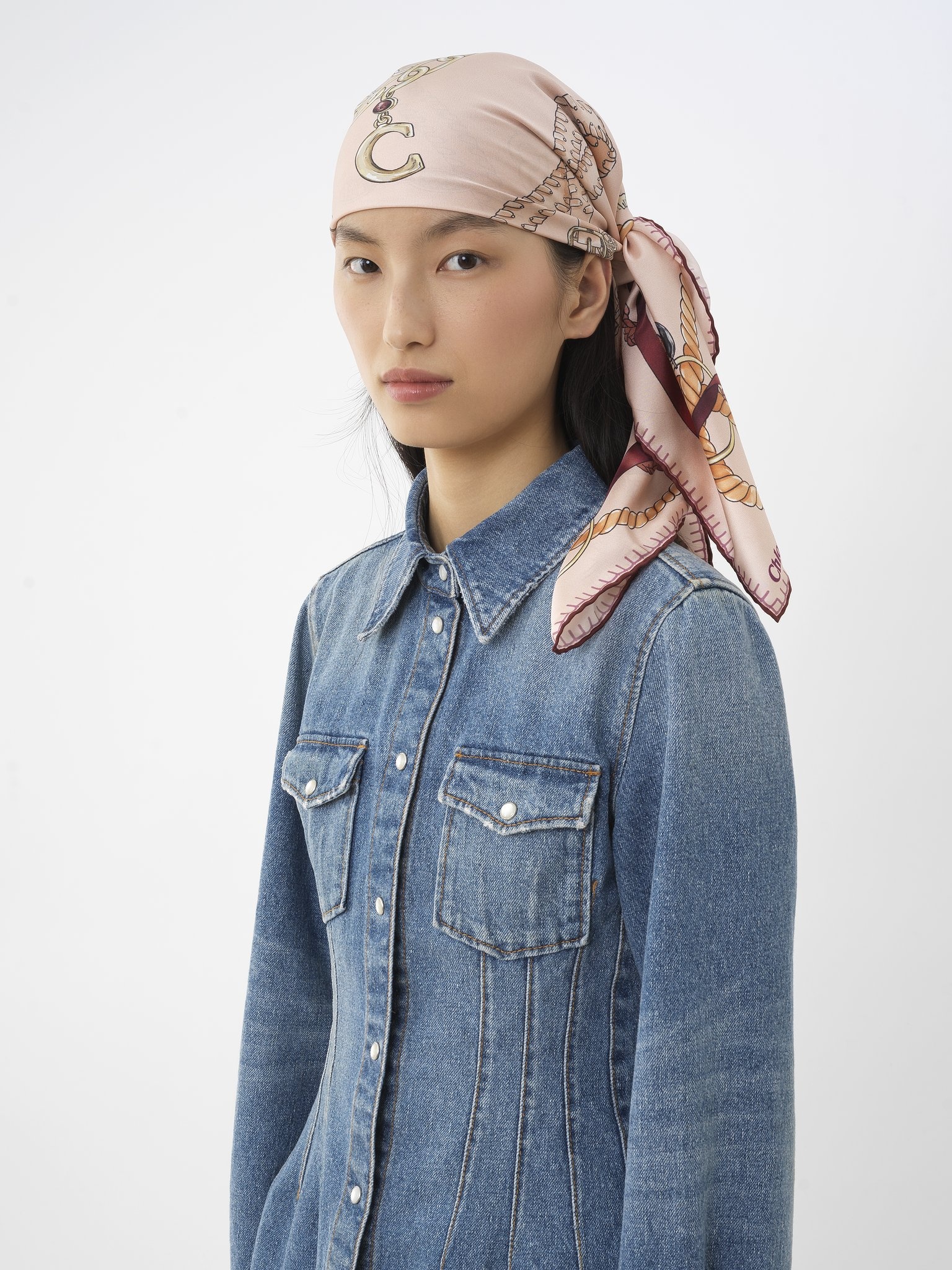 SQUARE SCARF IN SILK - 4