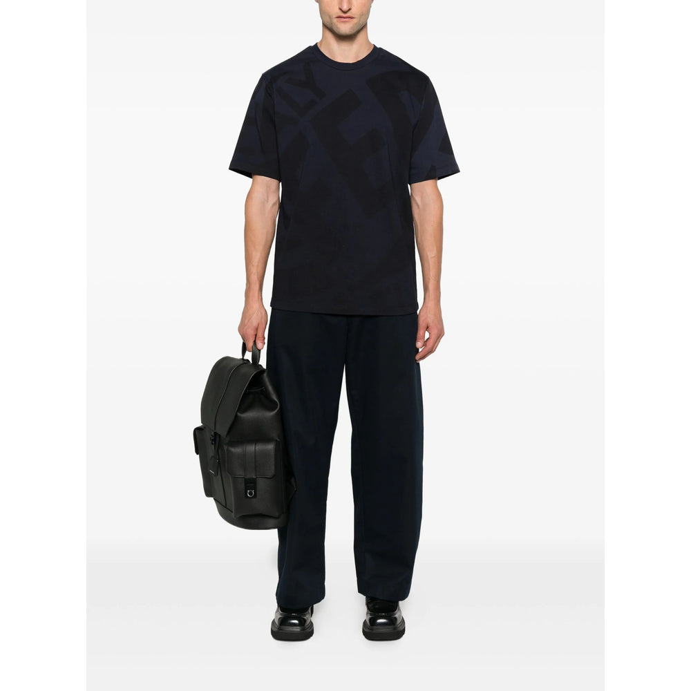 Ferragamo Blue T-Shirts & Vests - T-Shirts Men - 4