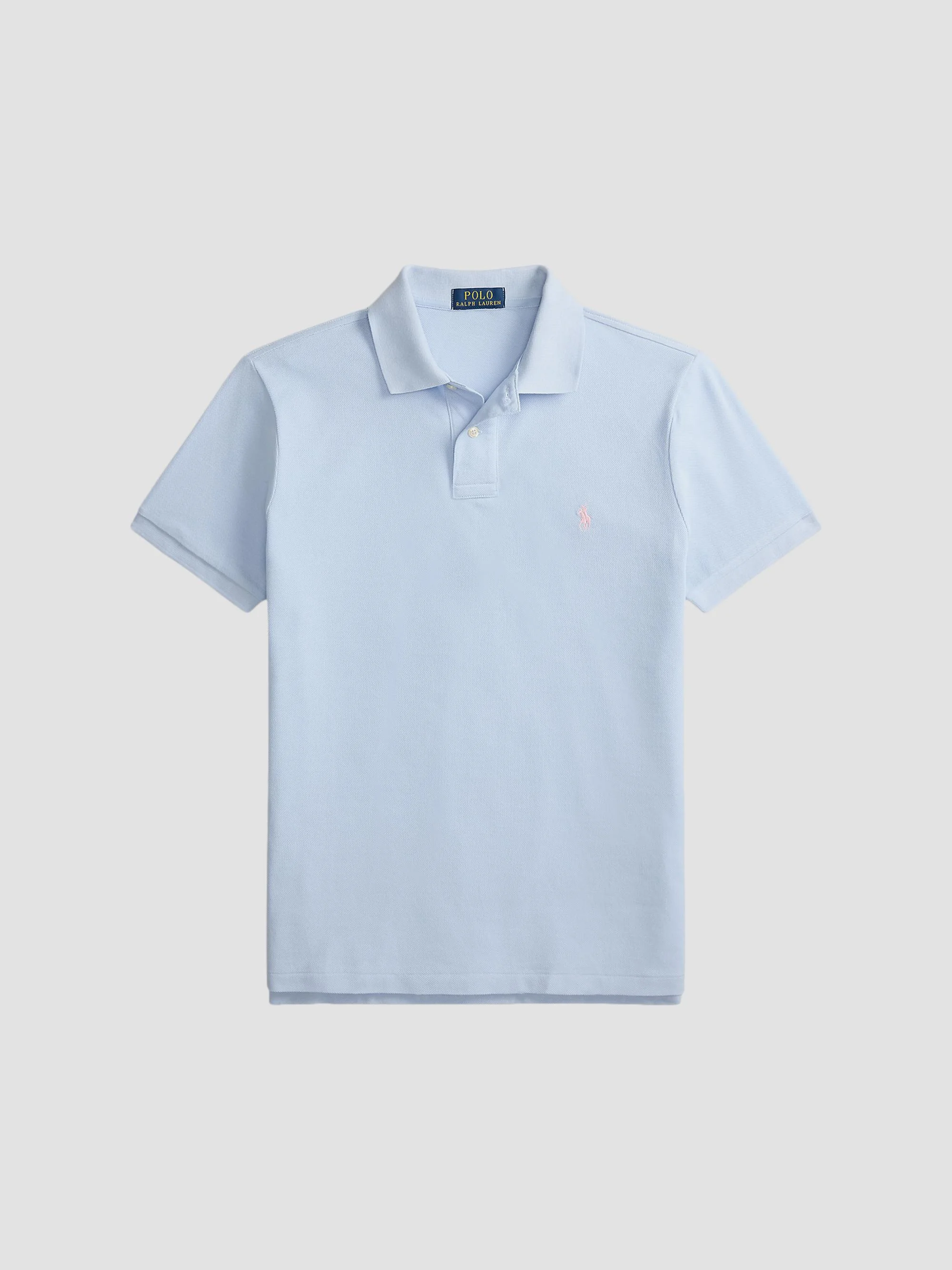 Men's The Iconic Mesh Polo Shirt - Pebble Blue - 1