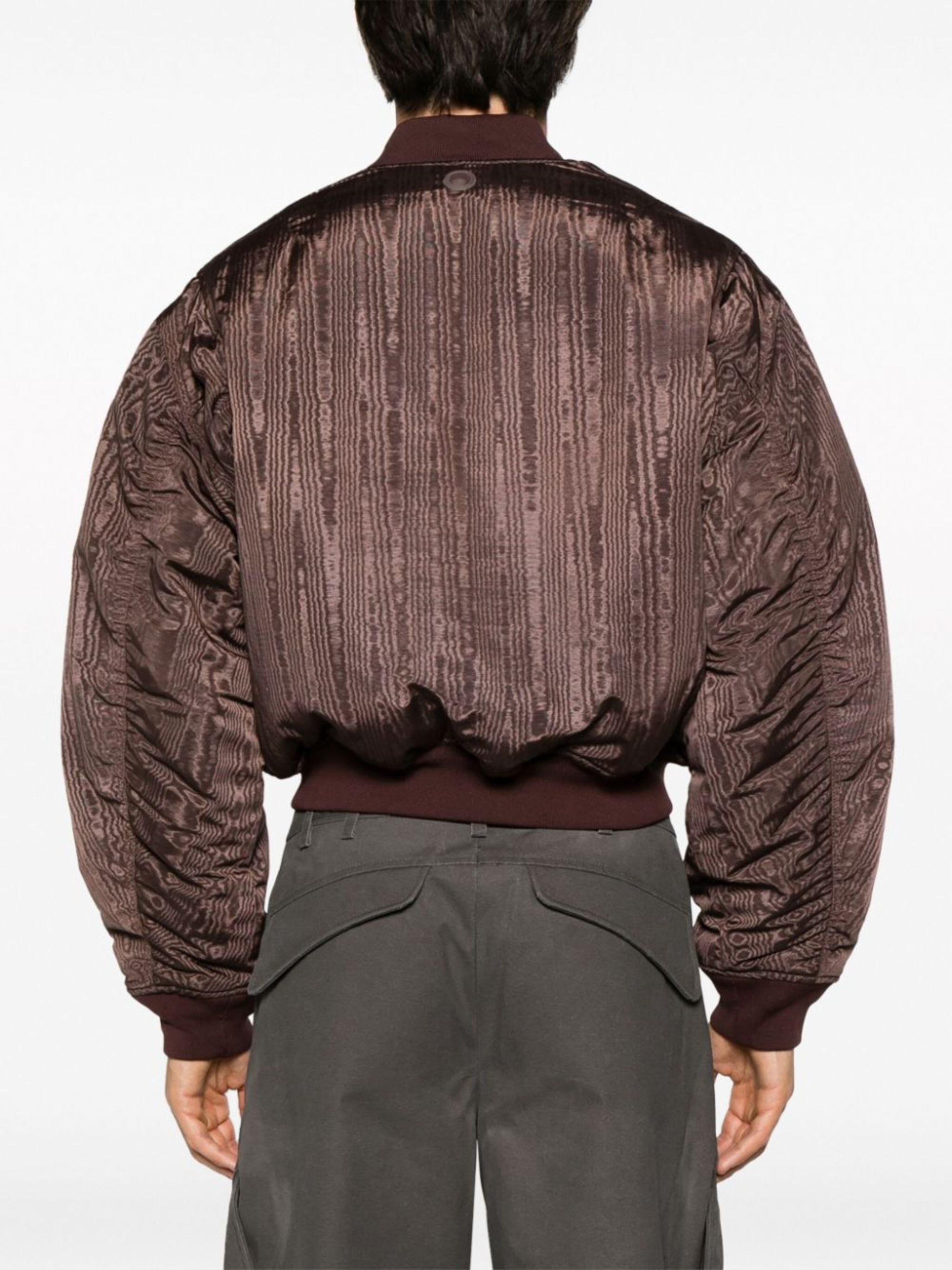 Marine Serre Regenerated moire reversible bomber jacket | REVERSIBLE