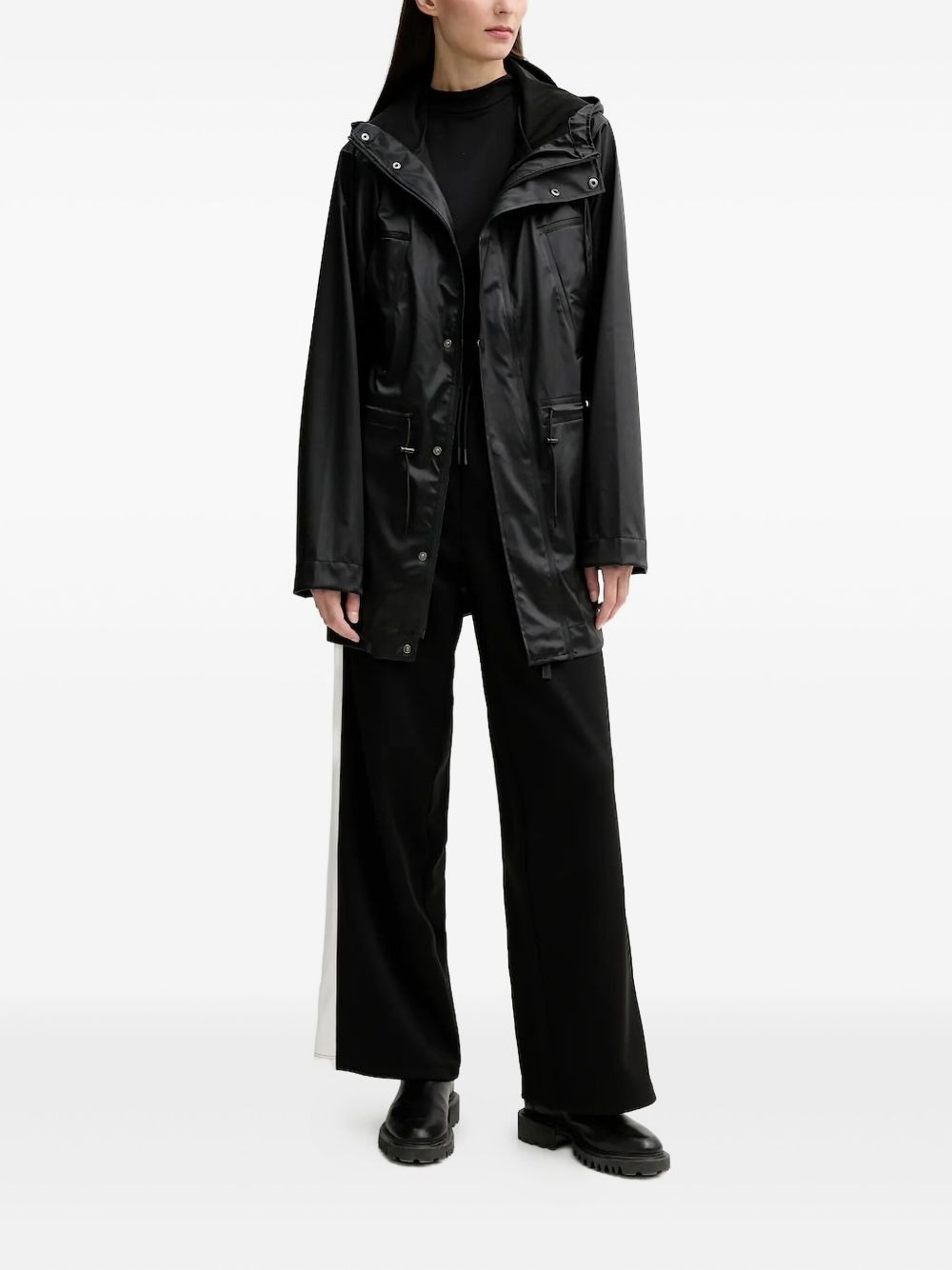 drawstring hooded jacket - 3