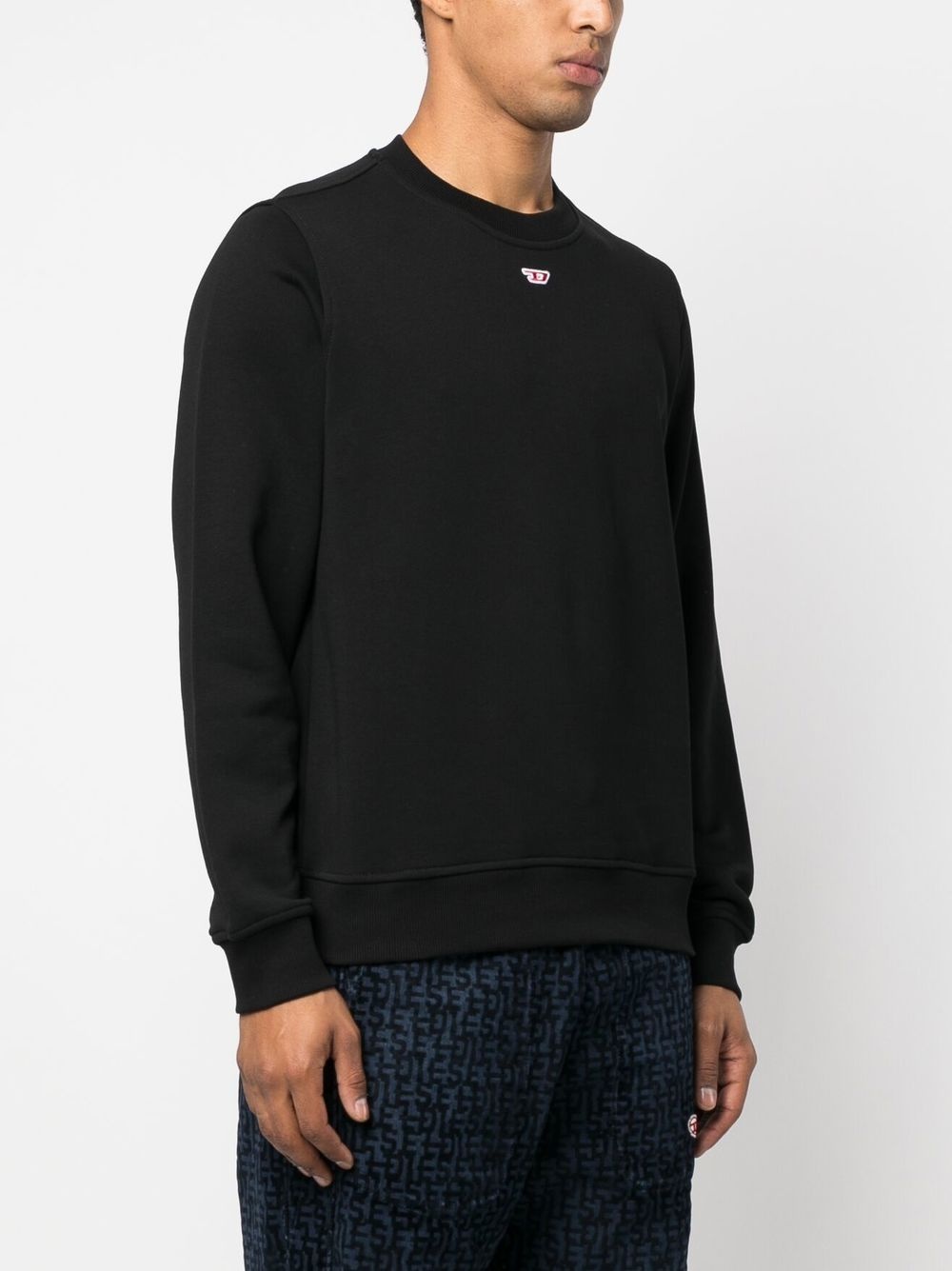 logo-patch detail sweatshirt - 4