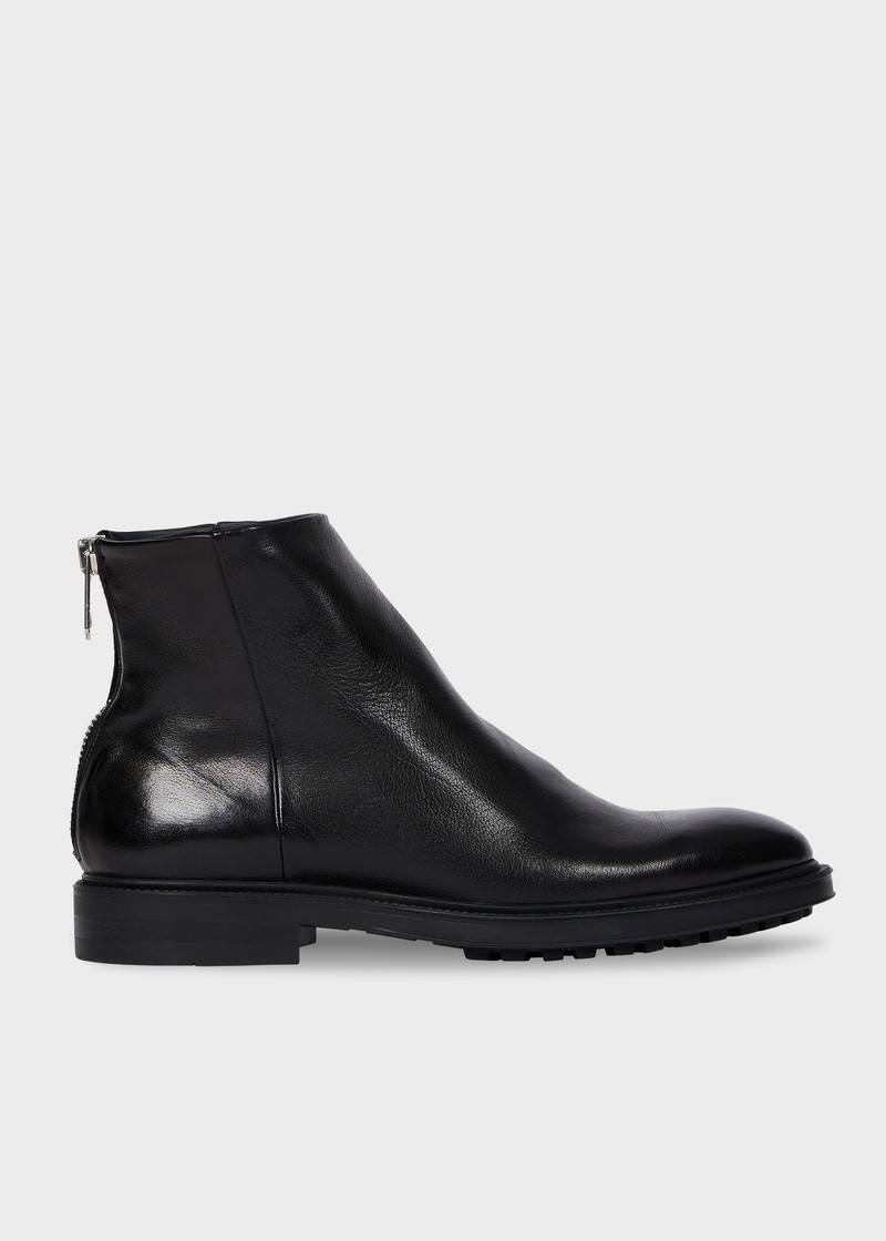 Black Leather 'Nik' Boots 1