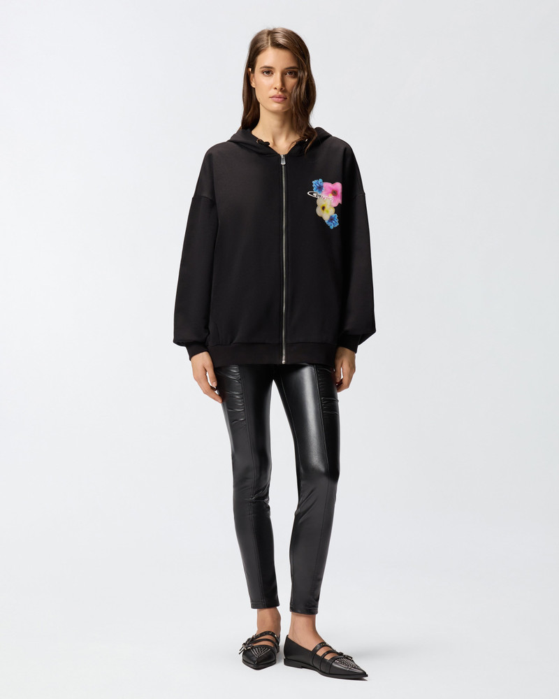 HOODIE WITH FLOWER PRINT 4