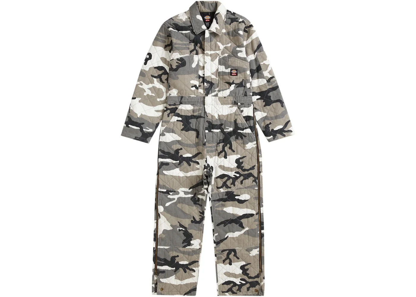 Supreme Dickies Quilted Denim Coverall Grey Camo - 1