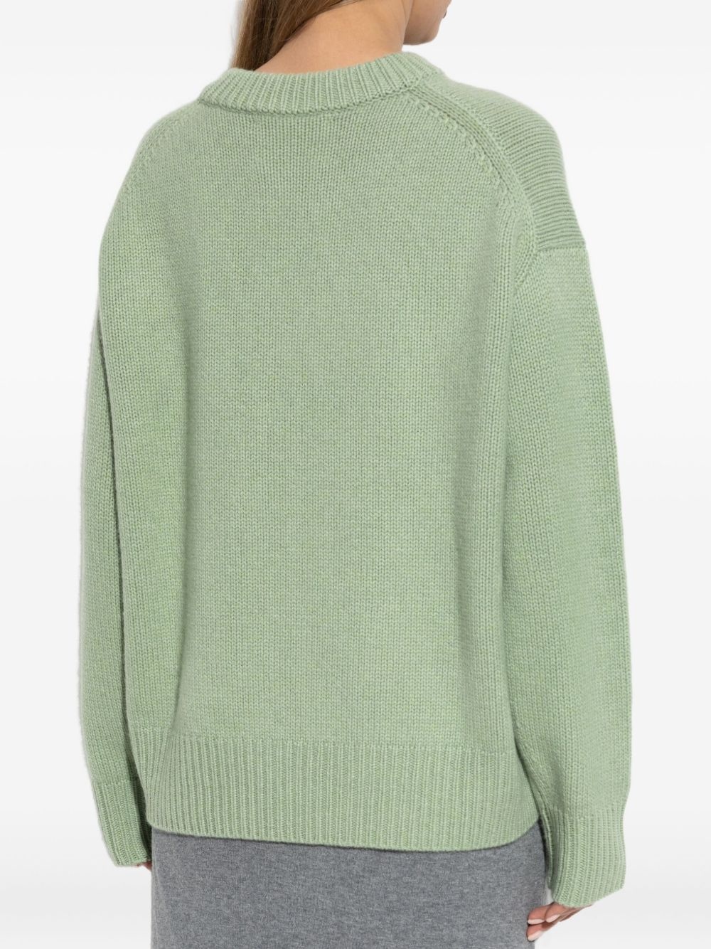 round-neck cashmere sweater - 4