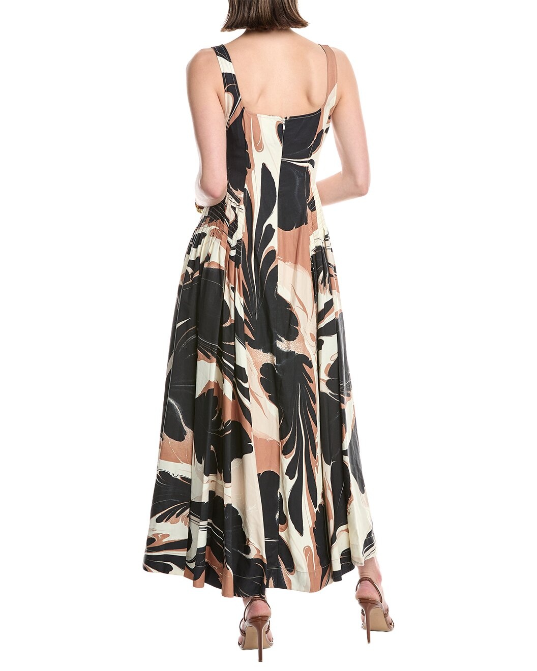 SIMKHAI Paola Linen-Blend Midi Dress - 2