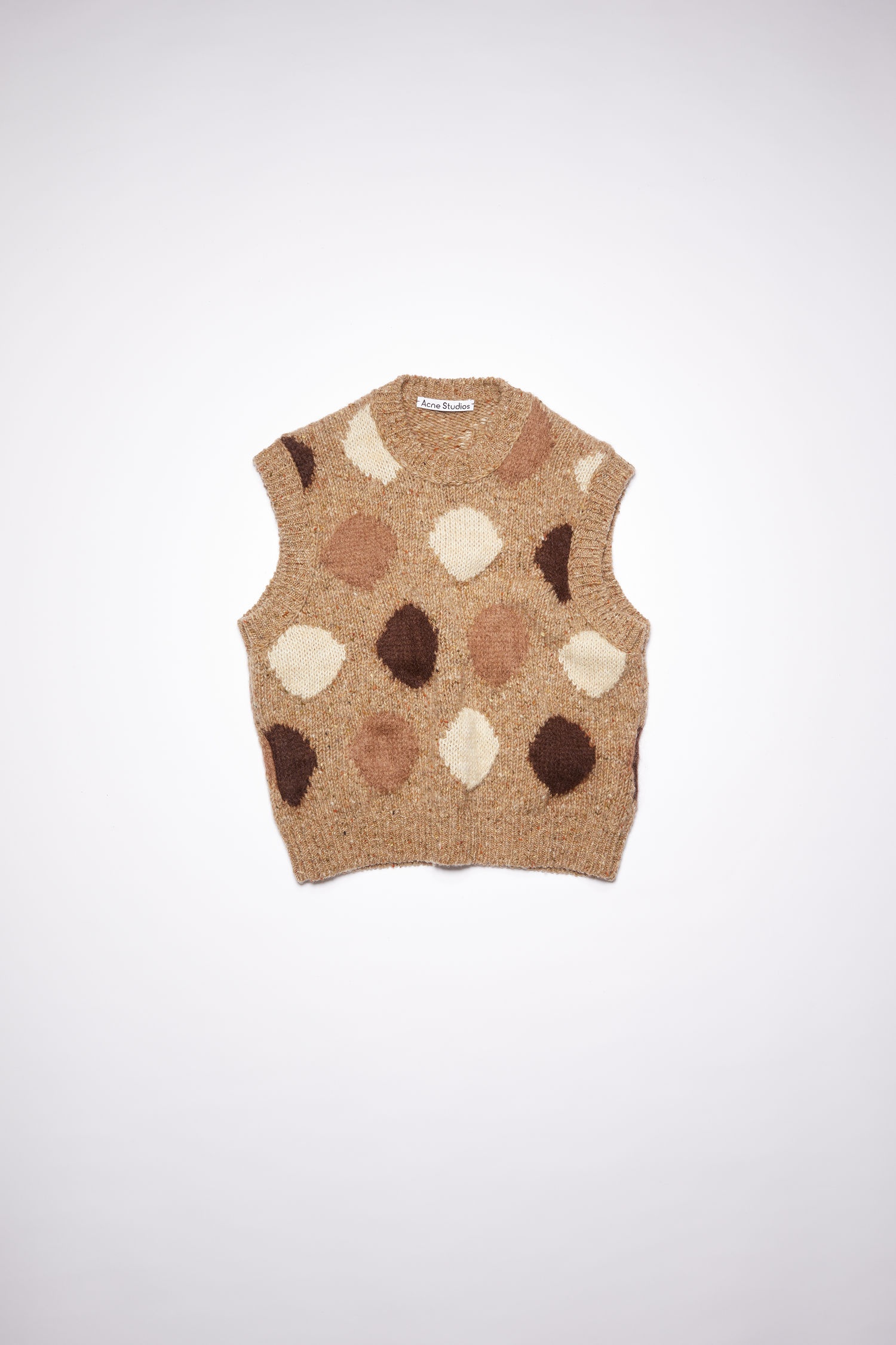 Dot sweater vest - Brown/multi - 4