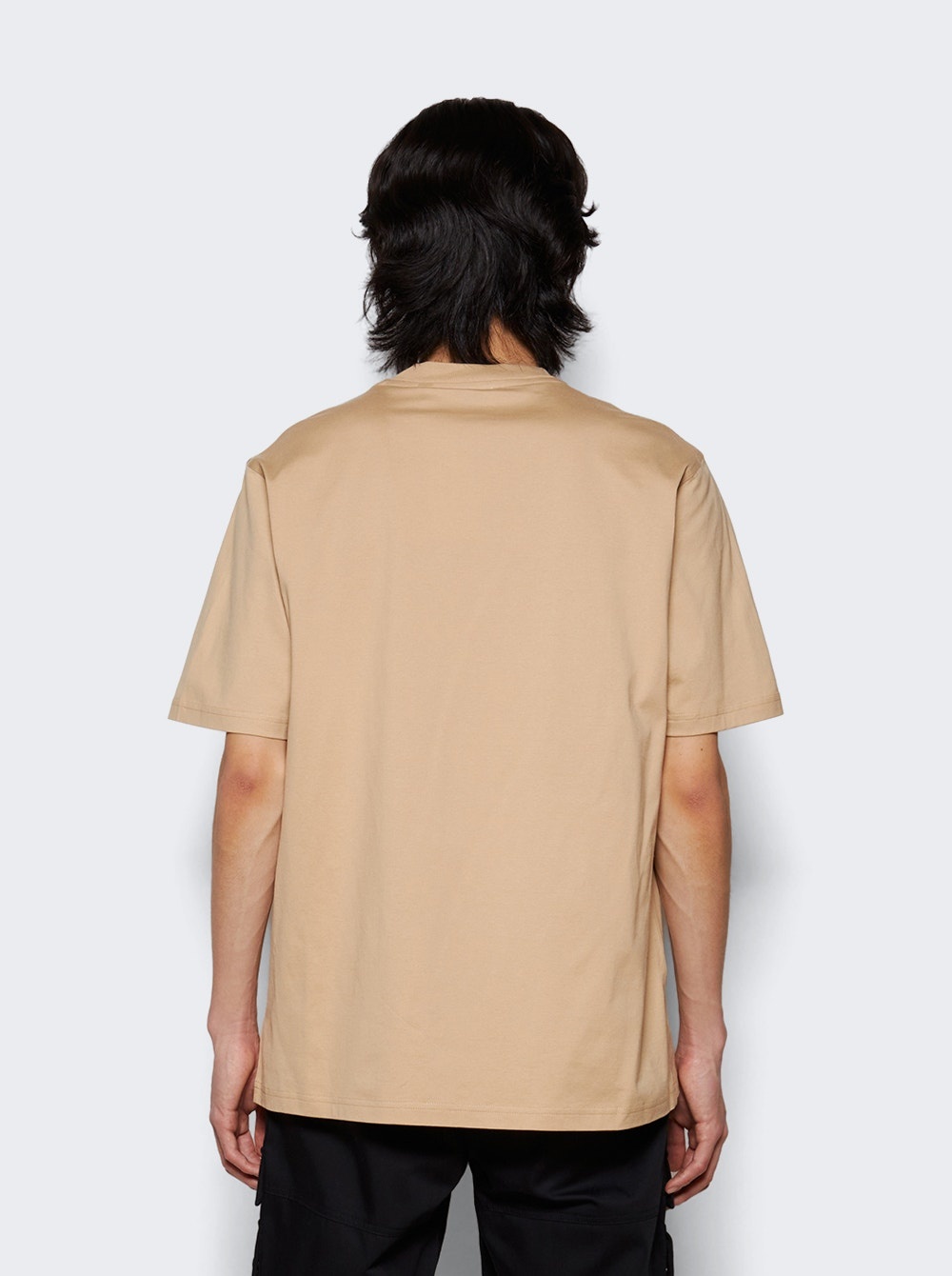 Logo Print Cotton T-shirt Soft Fawn - 5