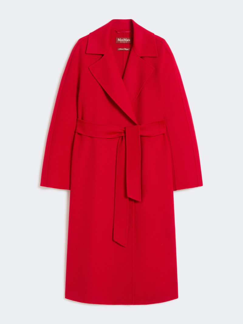 CLES Long wool, cashmere and silk coat - RED 1