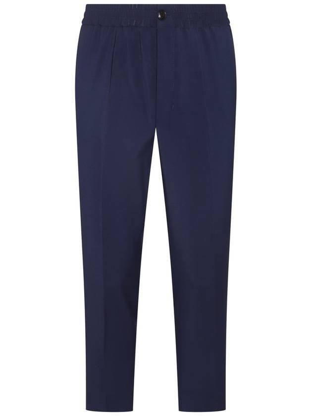 Men's Cropped Straight Pants Navy - 1