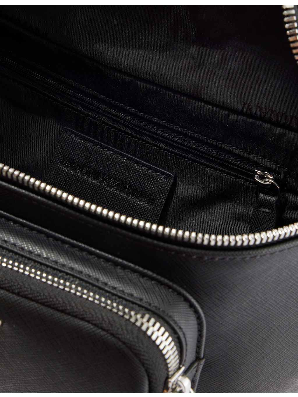 ;Log-Embellished Saffiano-Leather Belt Bag - 5