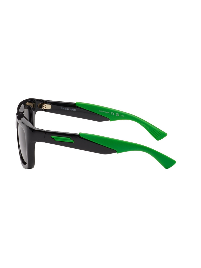 Black & Green Square Sunglasses 3