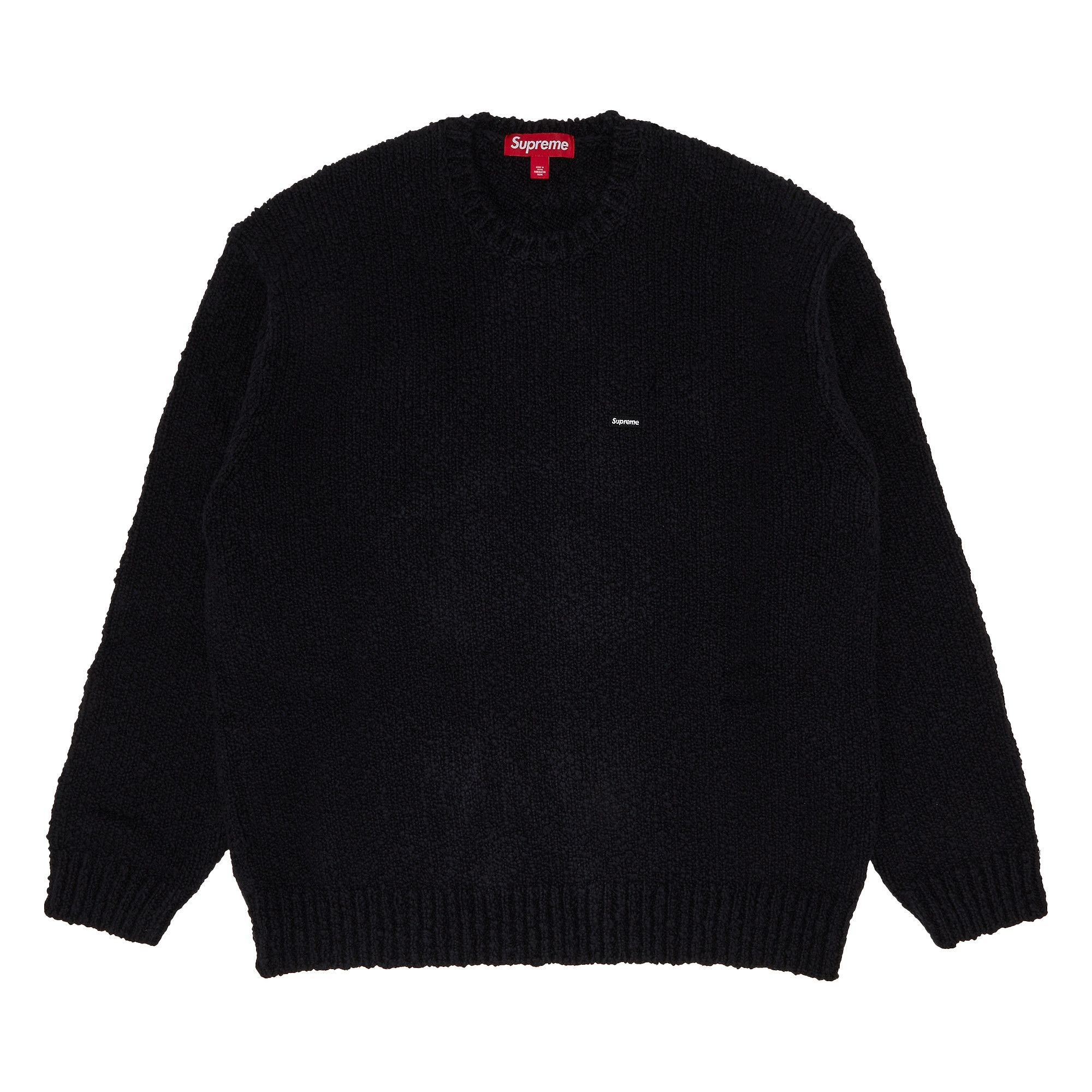 Supreme Bouclé Small Box Sweater 'Black' - 1