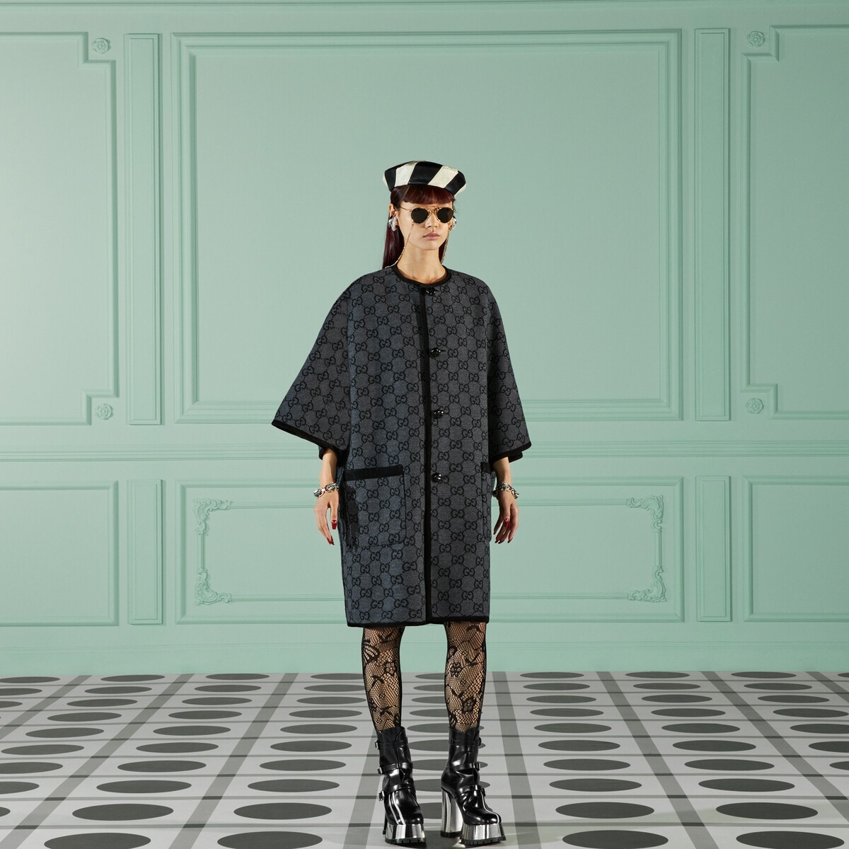 GG wool coat - 4