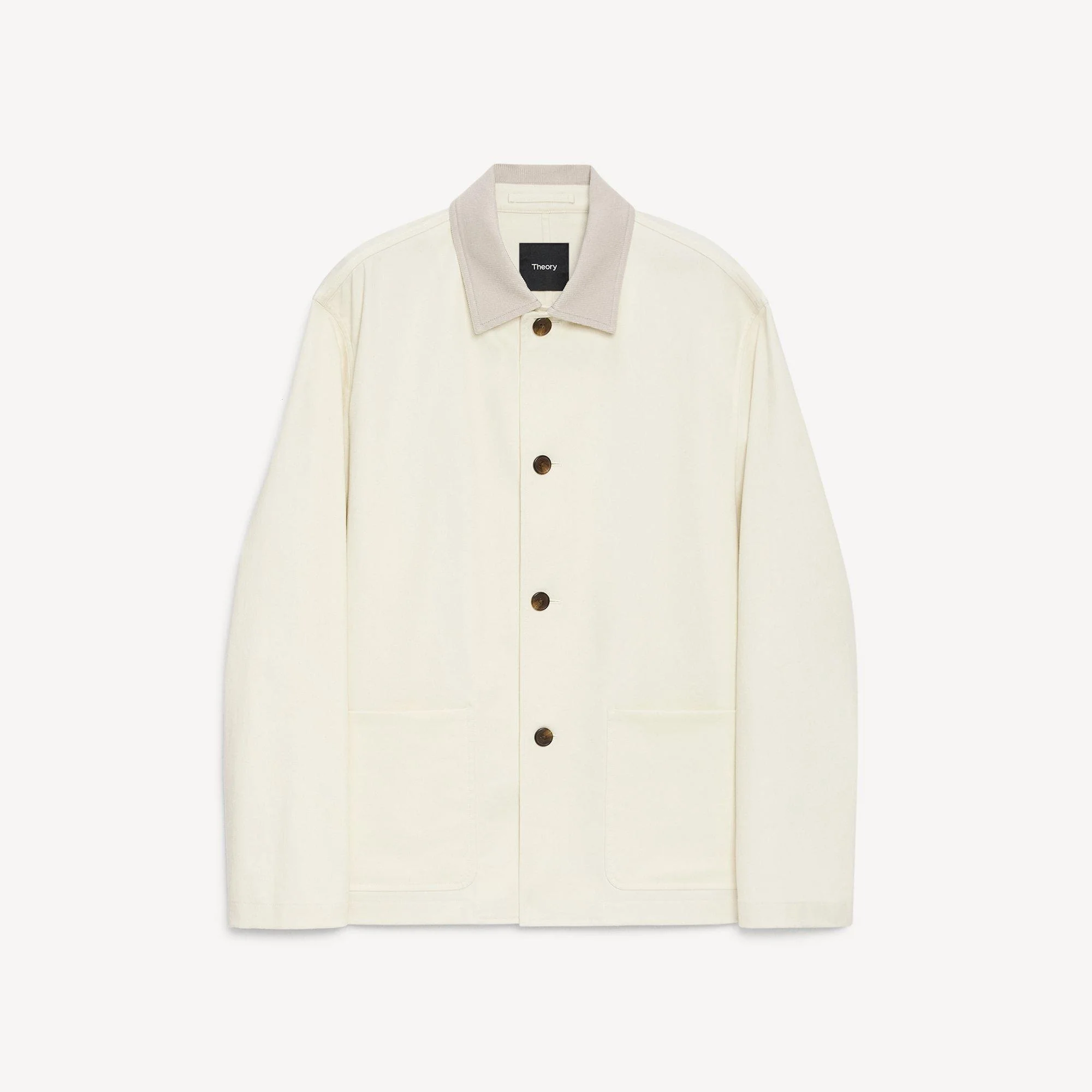 Four-Button Jacket in Moonsoft Cotton - 1