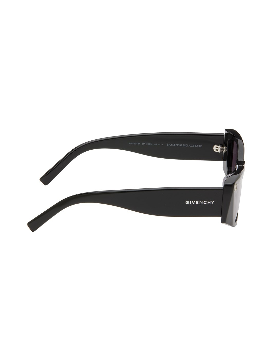 Black Rectangular Sunglasses - 2