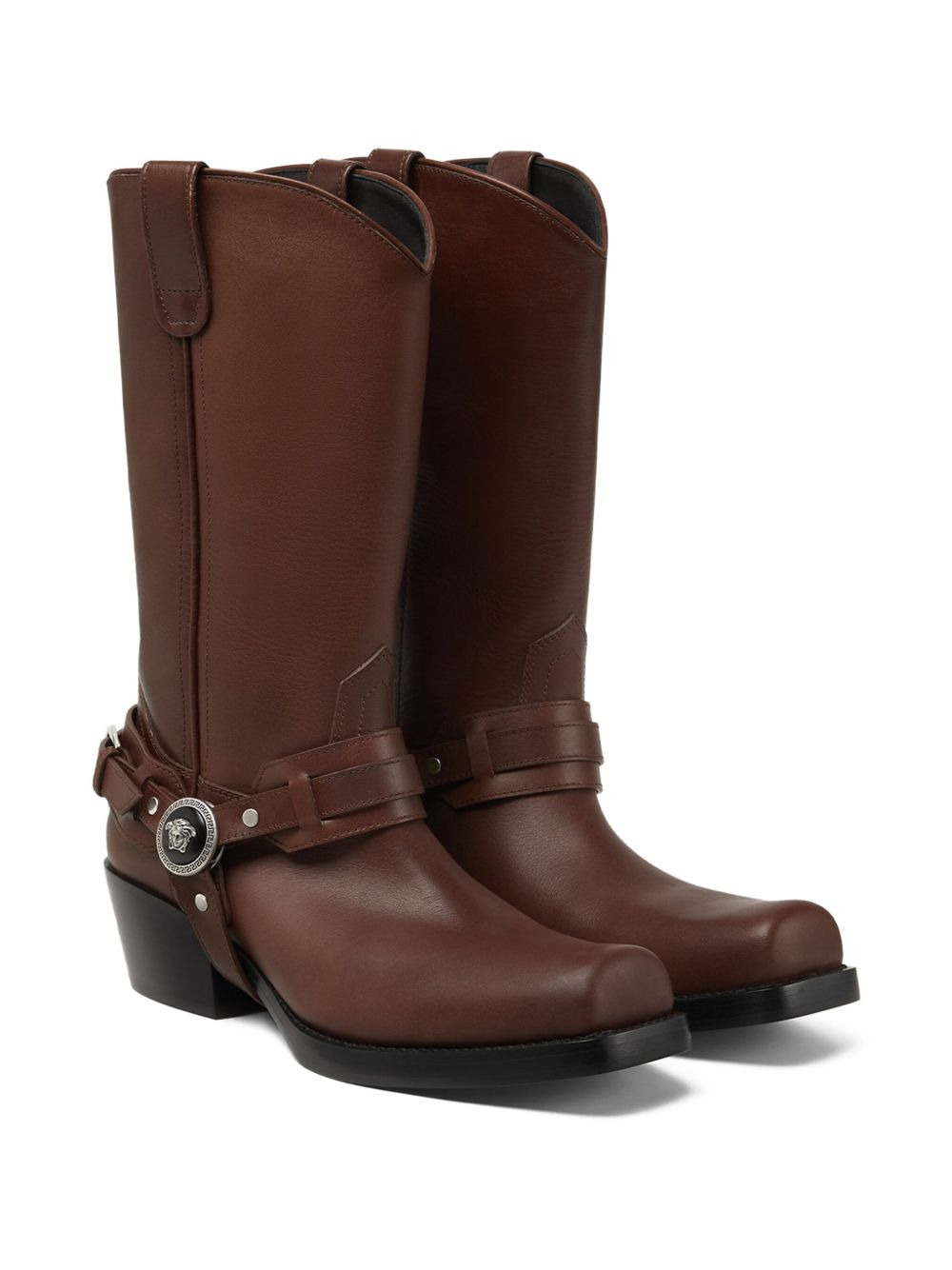 leather cowboy boots - 2