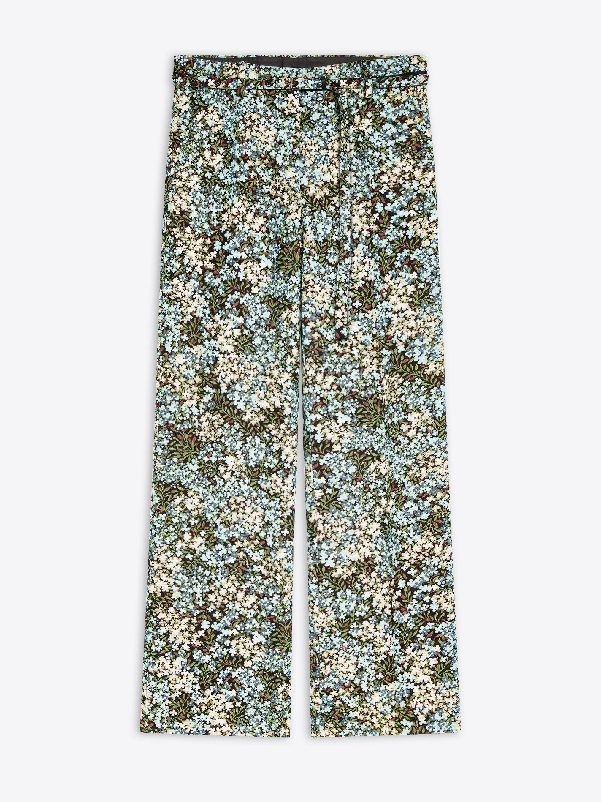 FLARED FLORAL TROUSERS - 1