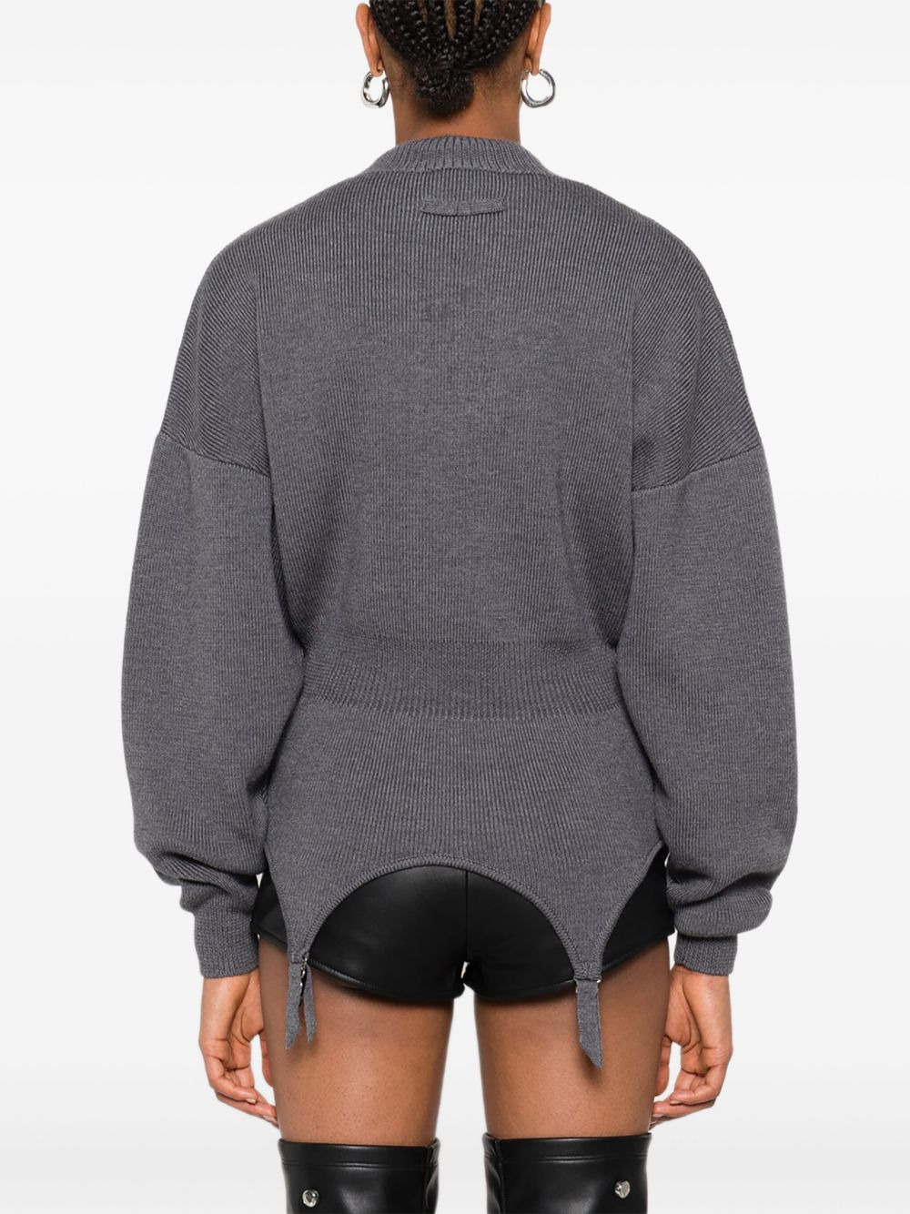 mock-neck long-sleeve pullover - 4