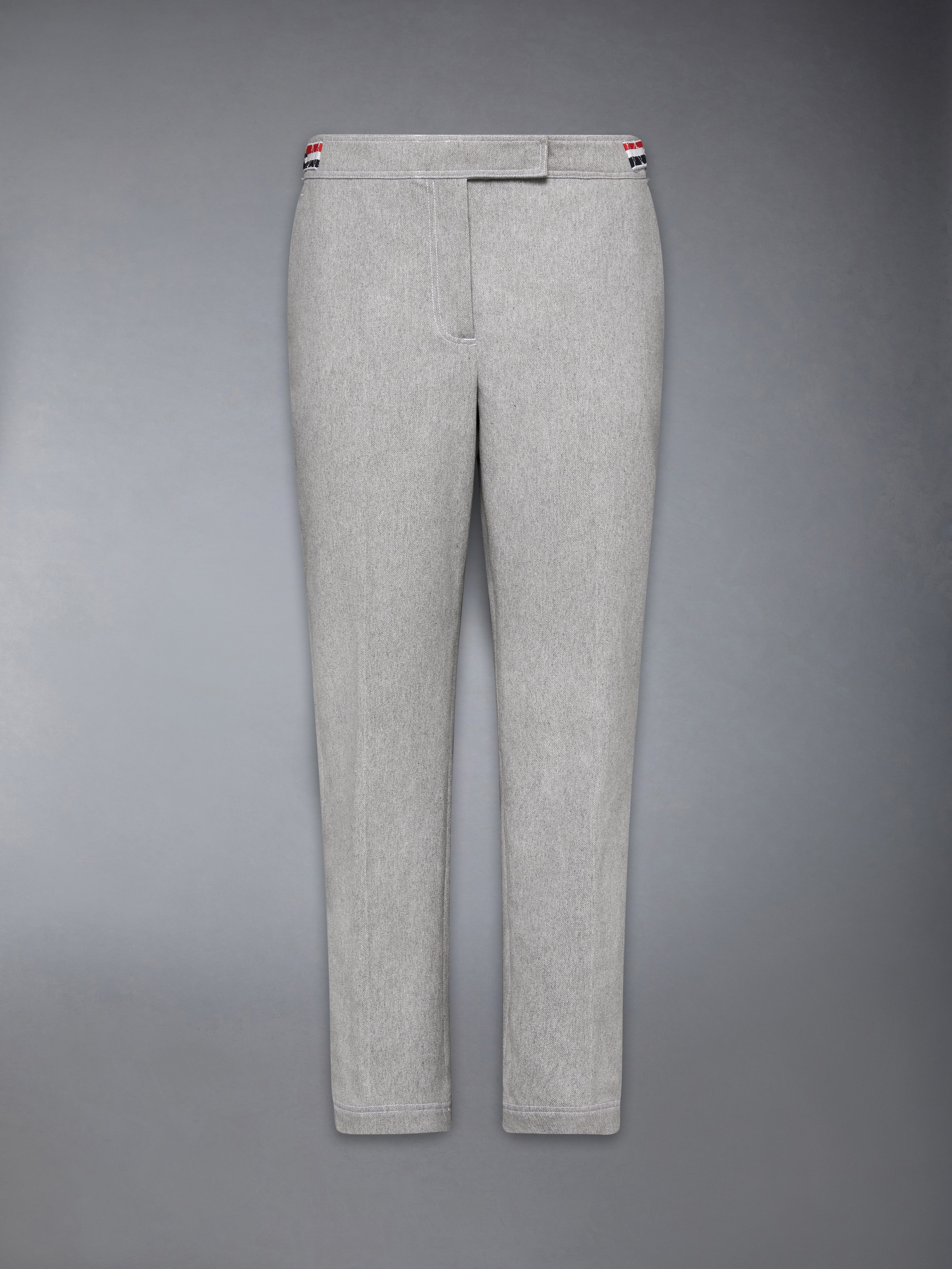 SELVADGE DENIM CHINO SIDE TAB TROUSERS - 1