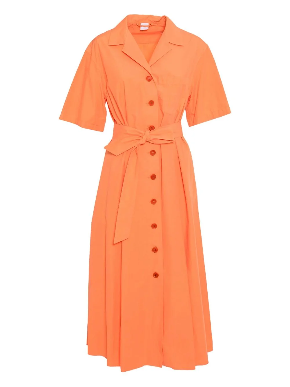 button-down belted dress - 1