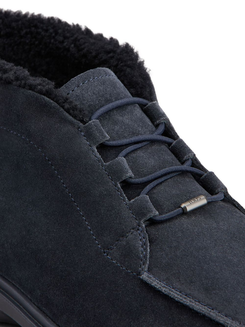 shearling lace-up boots - 4