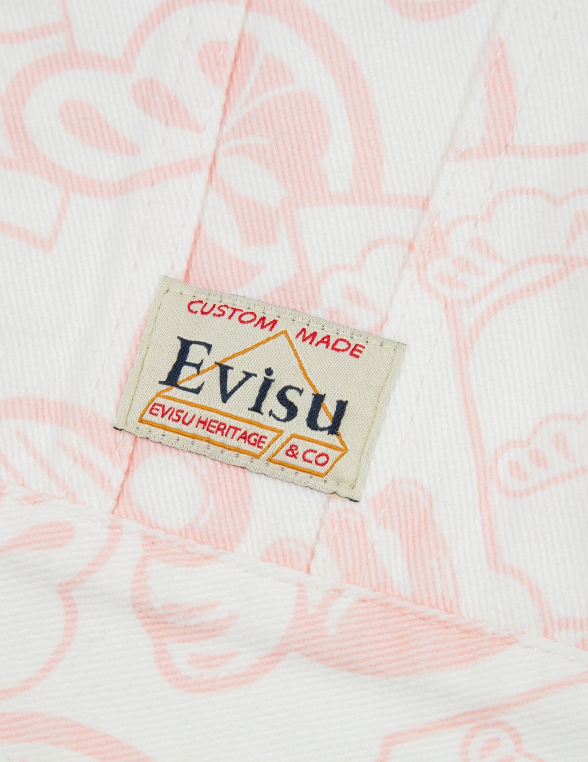 ALLOVER EVISU SQUAD DISCHARGE-PRINT DENIM JACKET - 10
