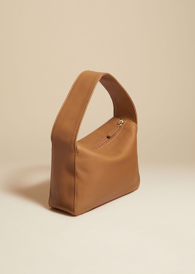 KHAITE The Small Elena Bag in Nougat Pebbled Leather outlook
