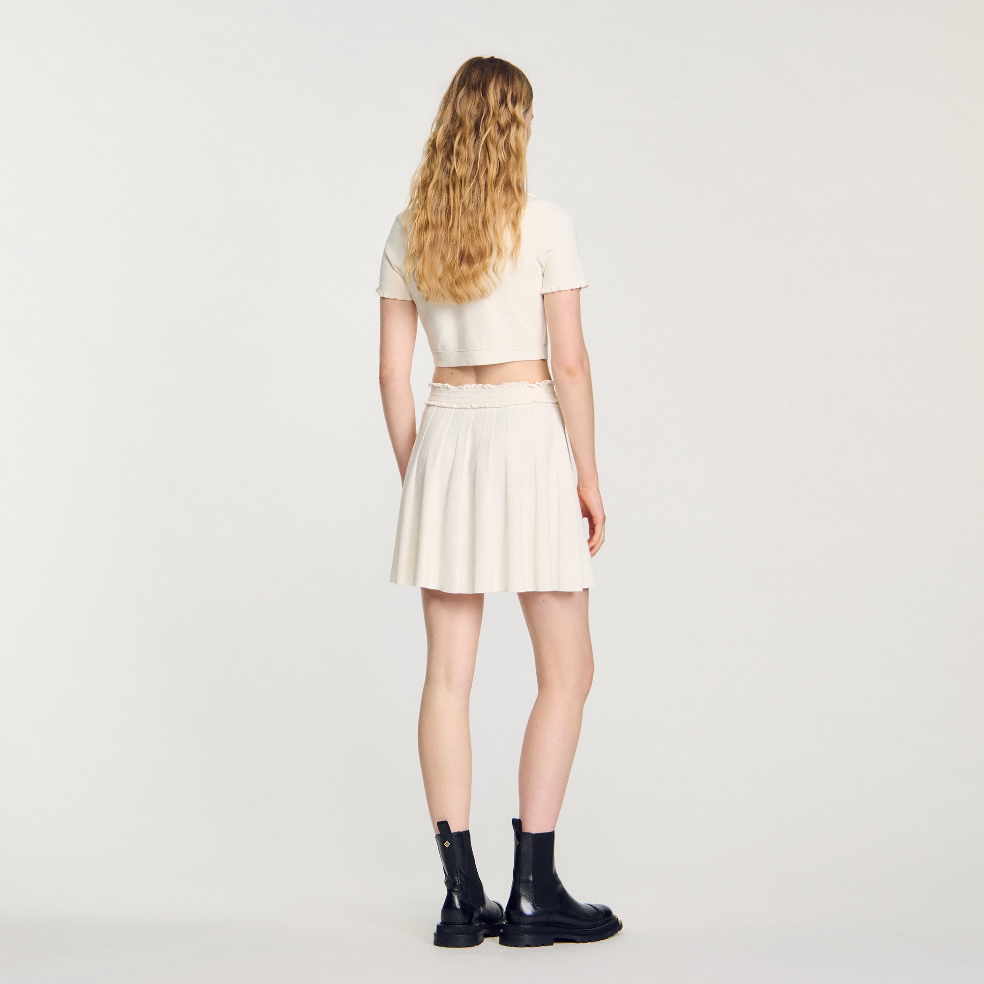 POINTELLE KNIT SKIRT - 6