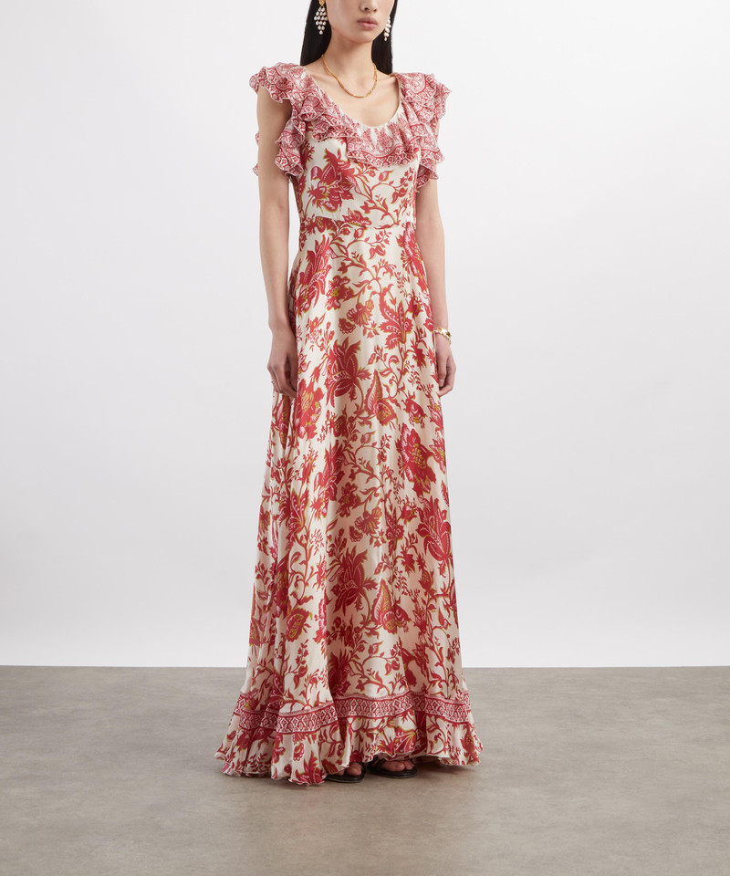 Etro Peau D’Ange Silk Long Dress outlook