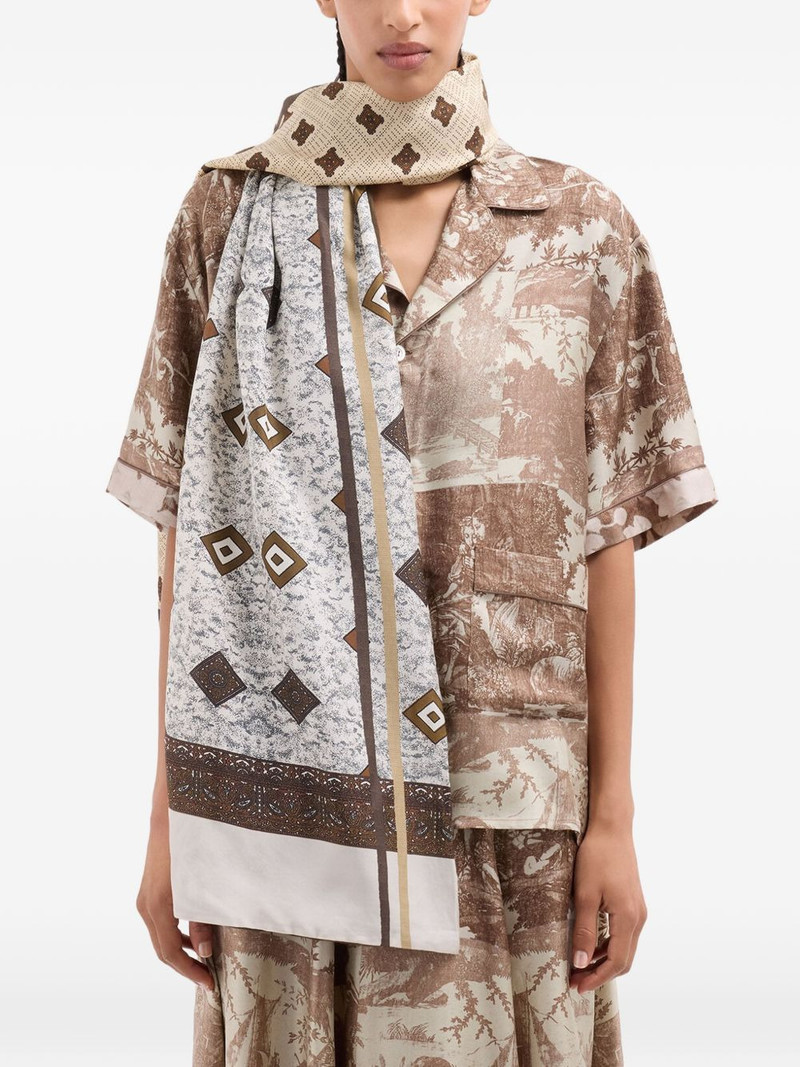 Aloesta geometric print scarf 3
