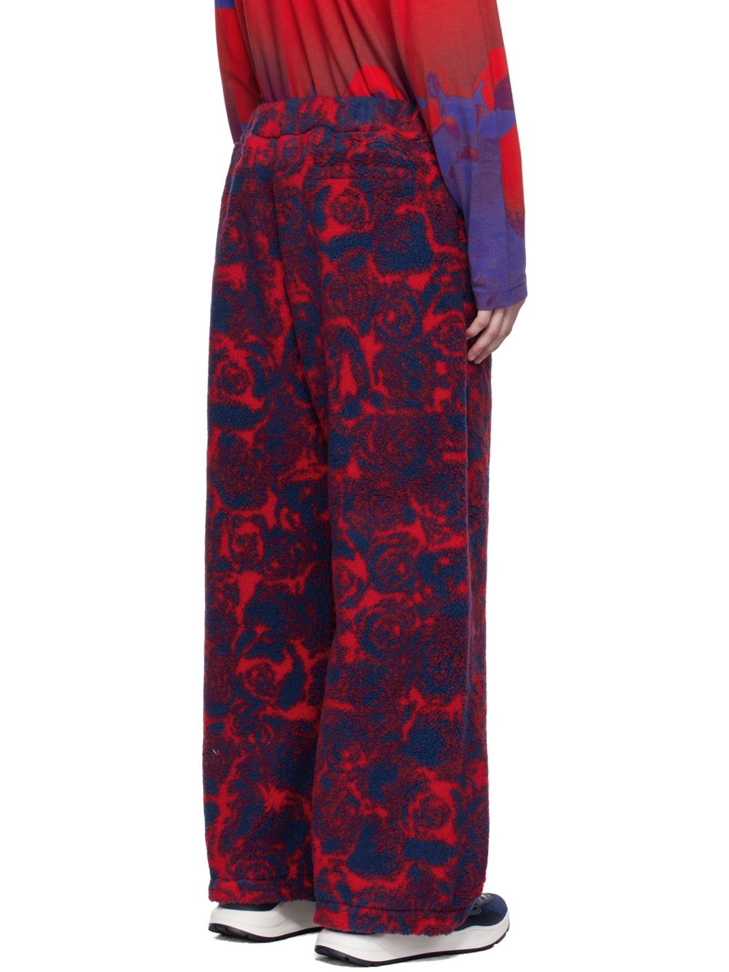 Red & Blue Rose Trousers - 3
