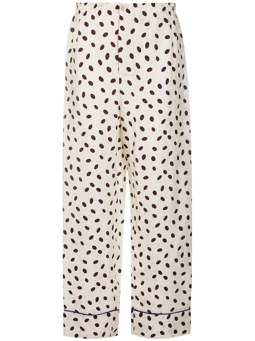 polka-dot palazzo pants - 1