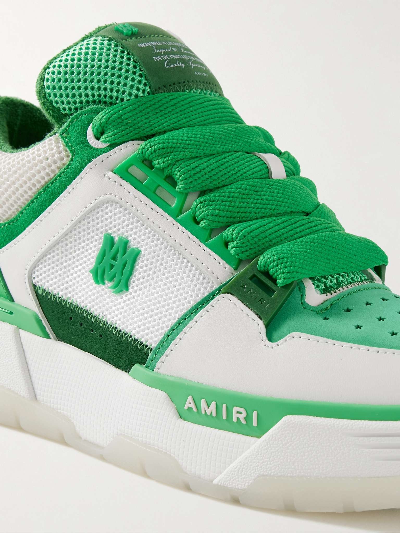 AMIRI MA-1 Mesh, Leather and Suede Sneakers | REVERSIBLE