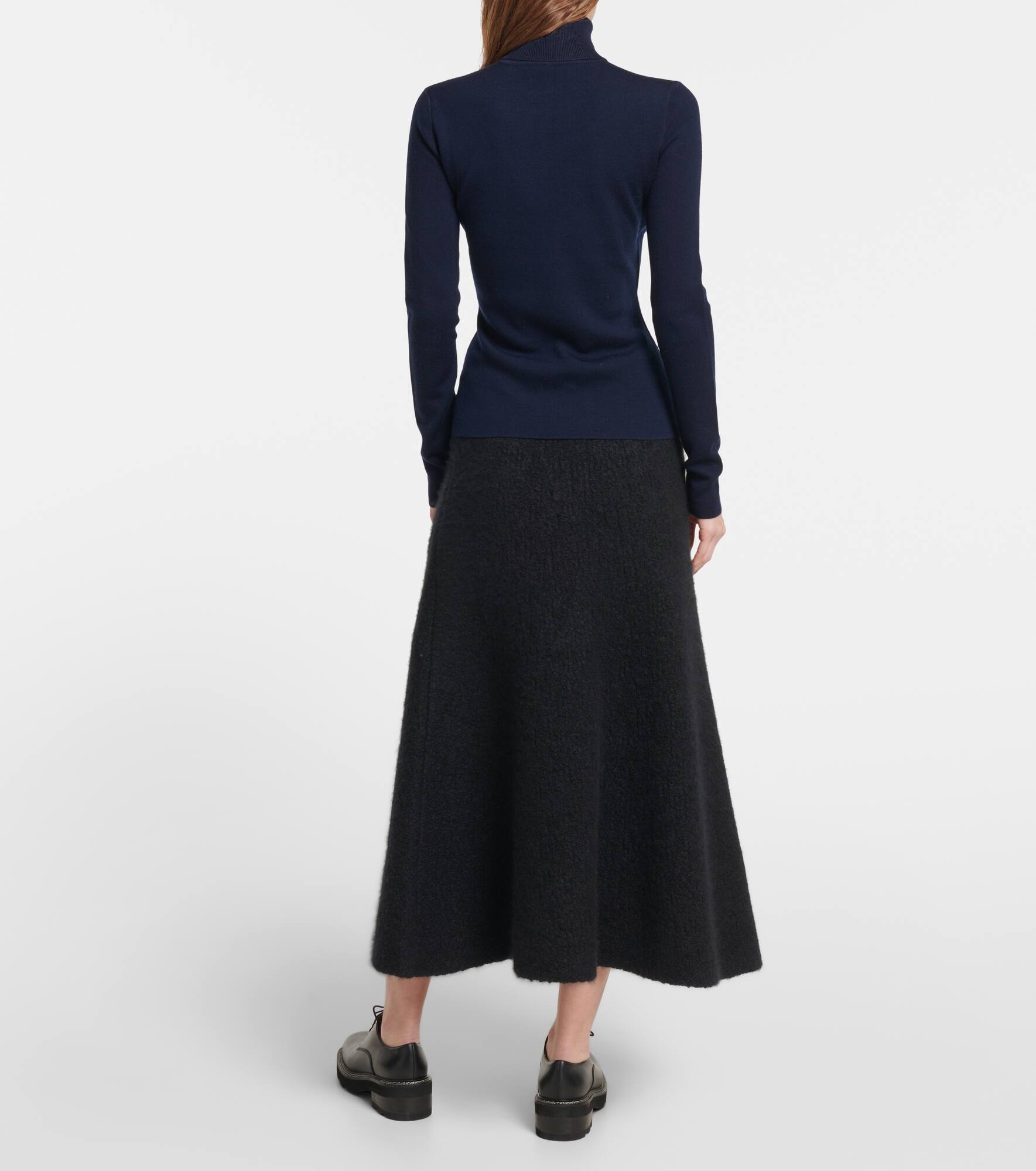 May wool, silk, and cashmere turtleneck sweater - 3