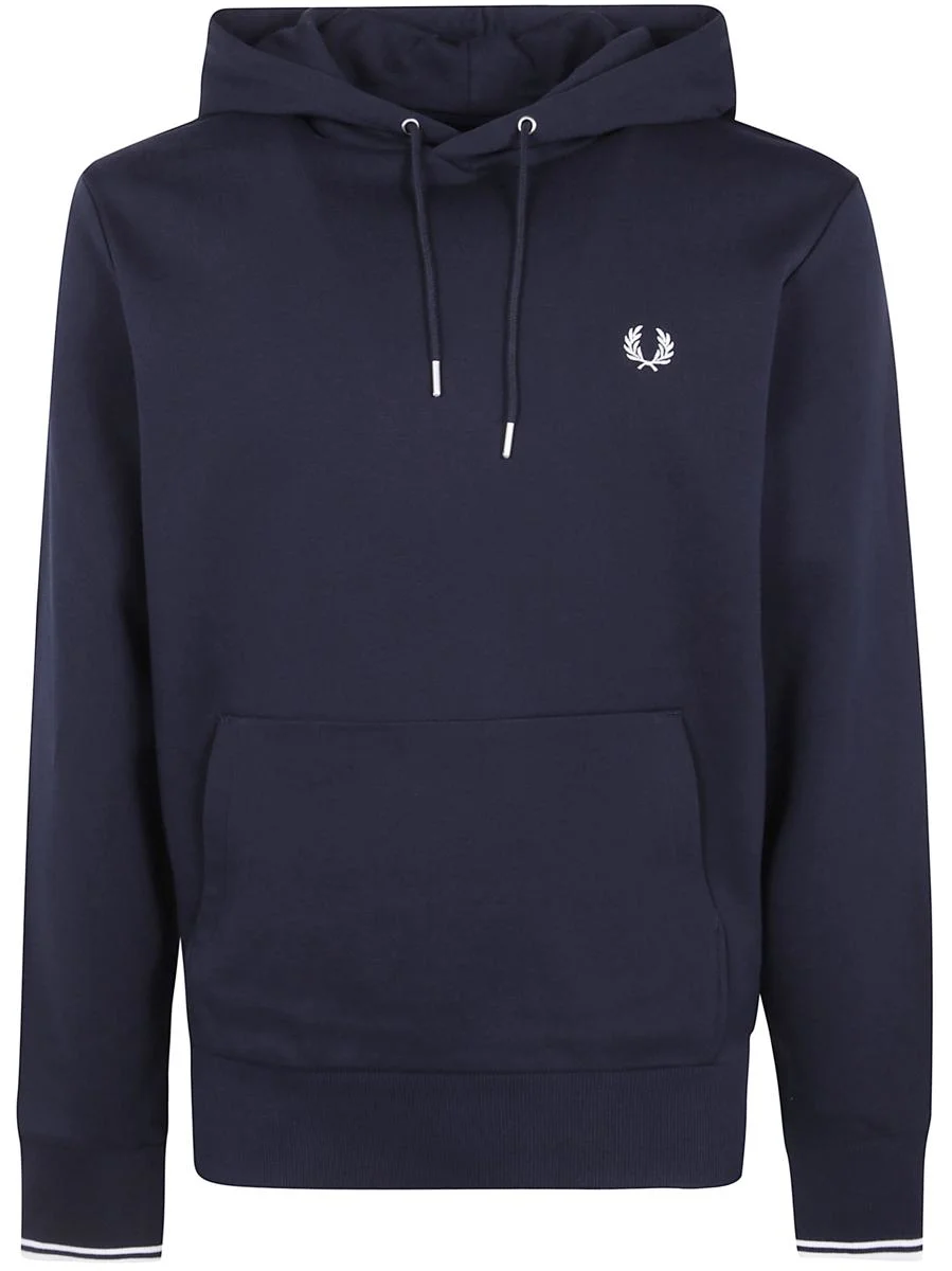 Fred Perry "" Tipped Hooded Sweatshirt Clothing - 1