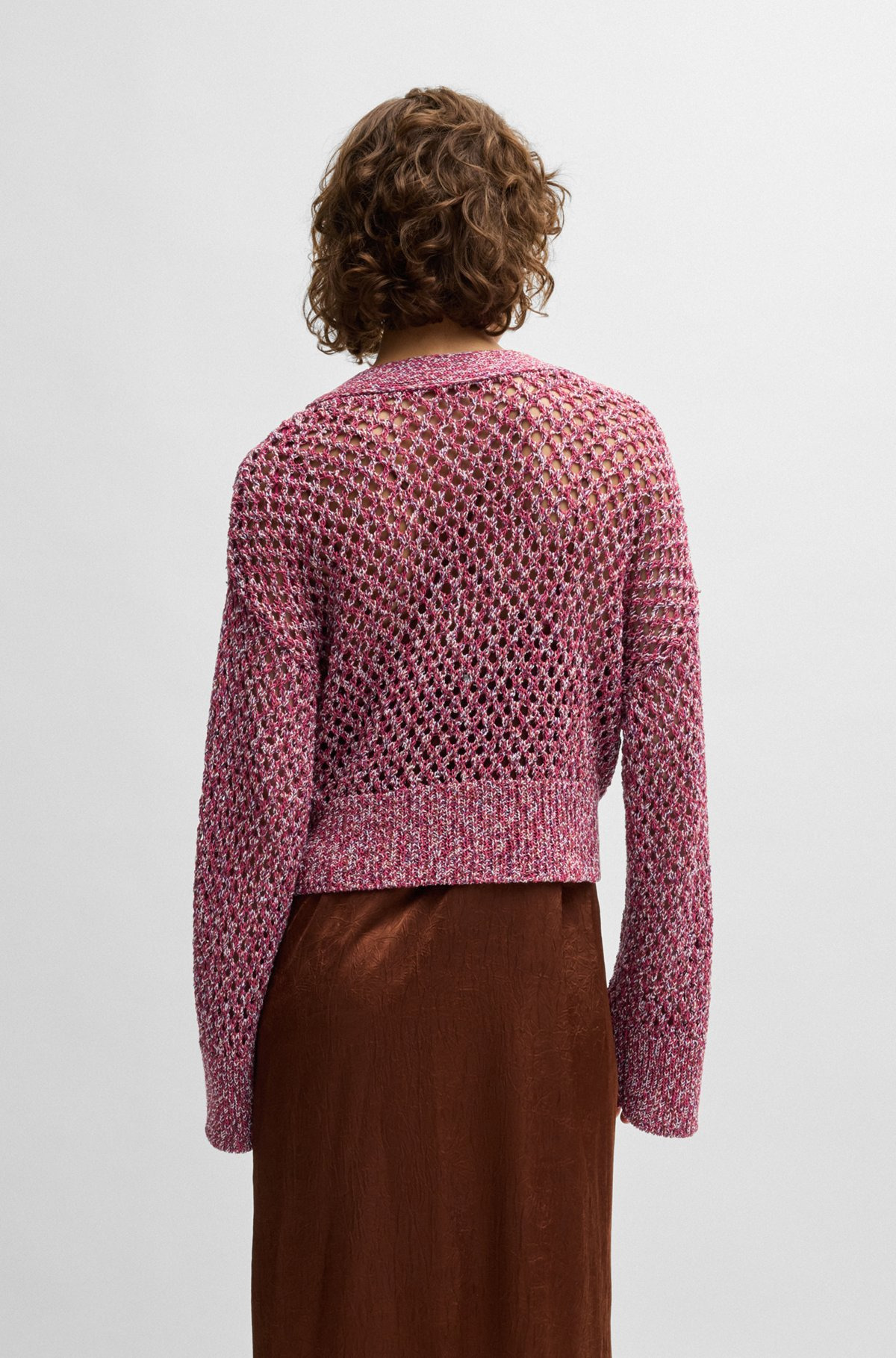REVERSIBLE CARDIGAN WITH OPEN STRUCTURE - 4