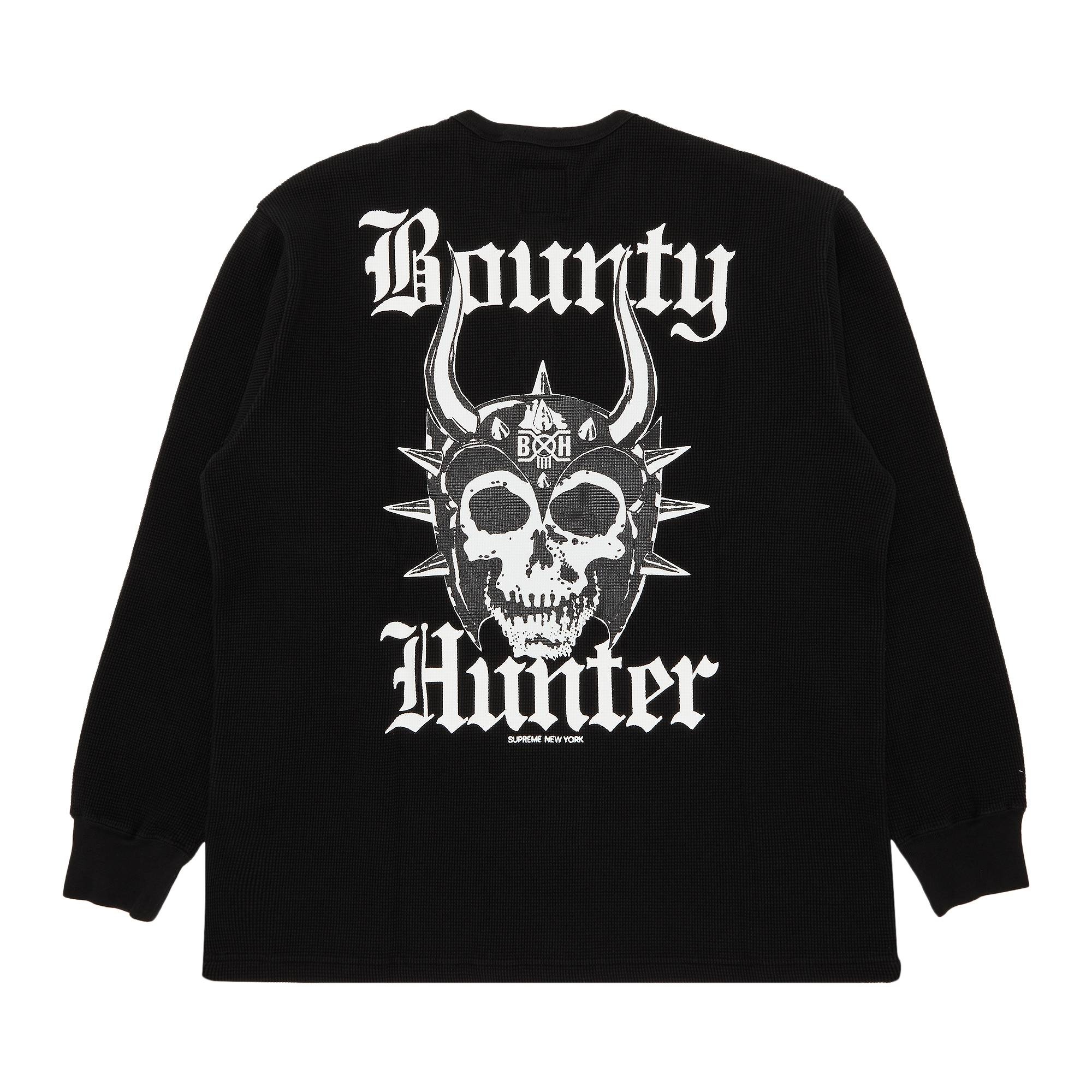 Supreme x Bounty Hunter Thermal Henley Long-Sleeve Top 'Black' - 2
