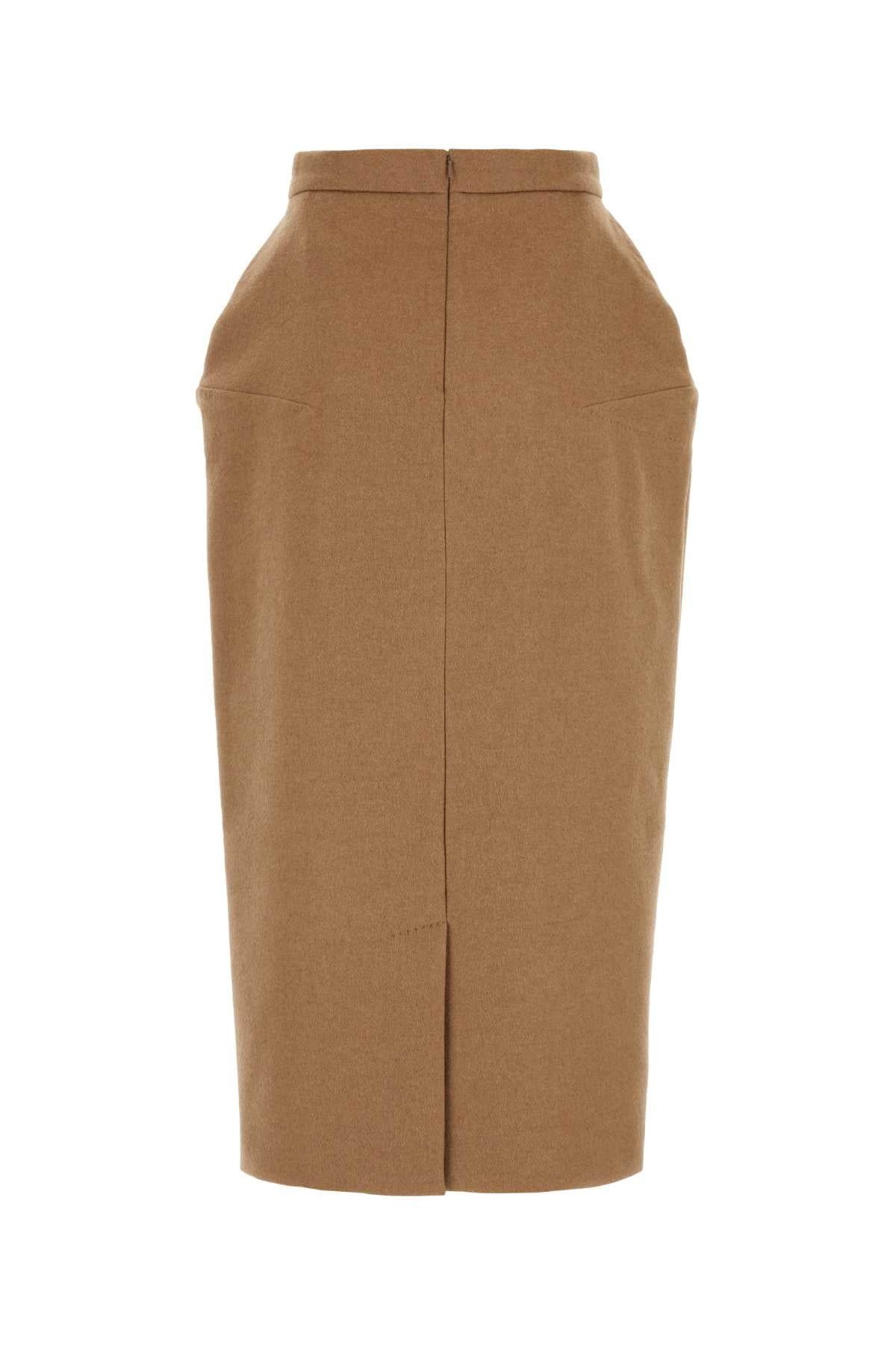 Max Mara Women Biscuit Camel Babele Skirt - 2