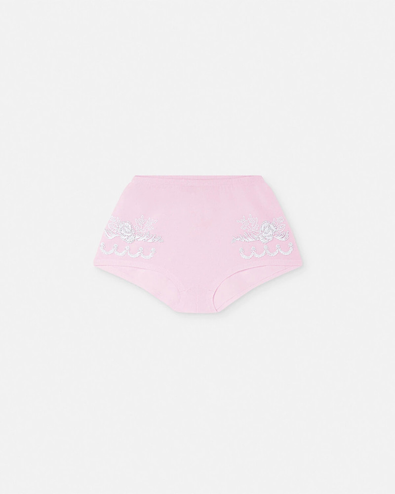 자수 Cashmere 니트 반바지 - 1