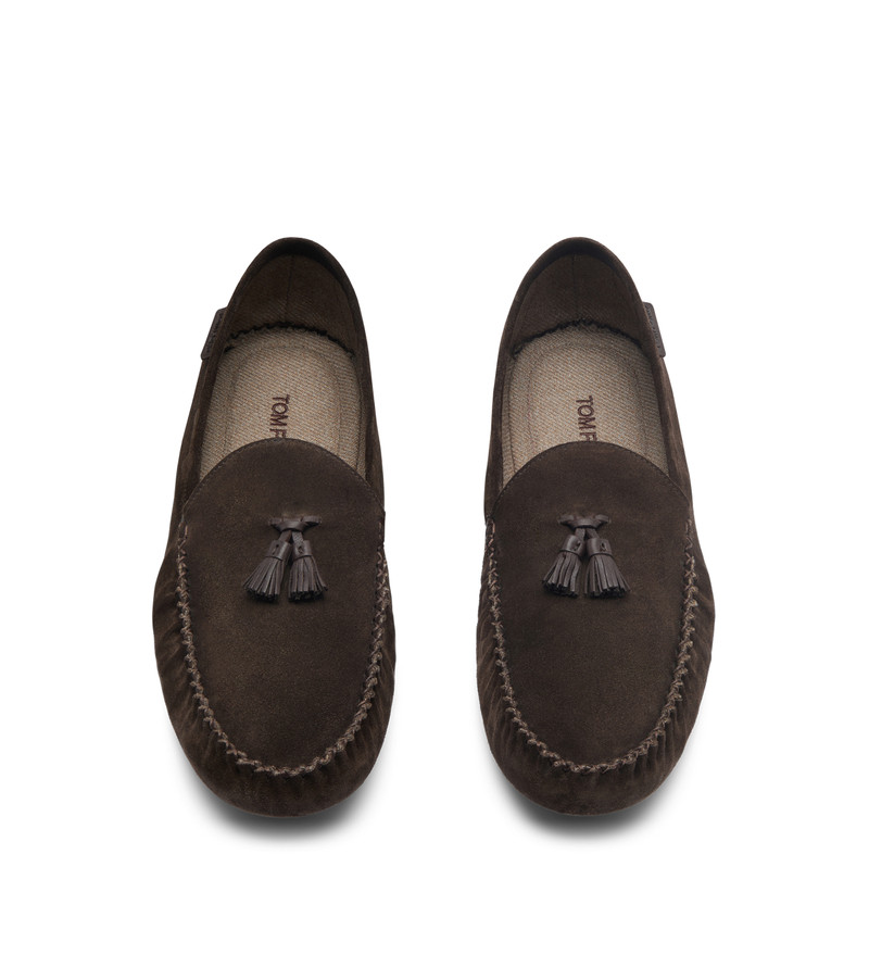 TOM FORD SUEDE AND WOOL LINED HOWARD INDOOR SLIPPER outlook