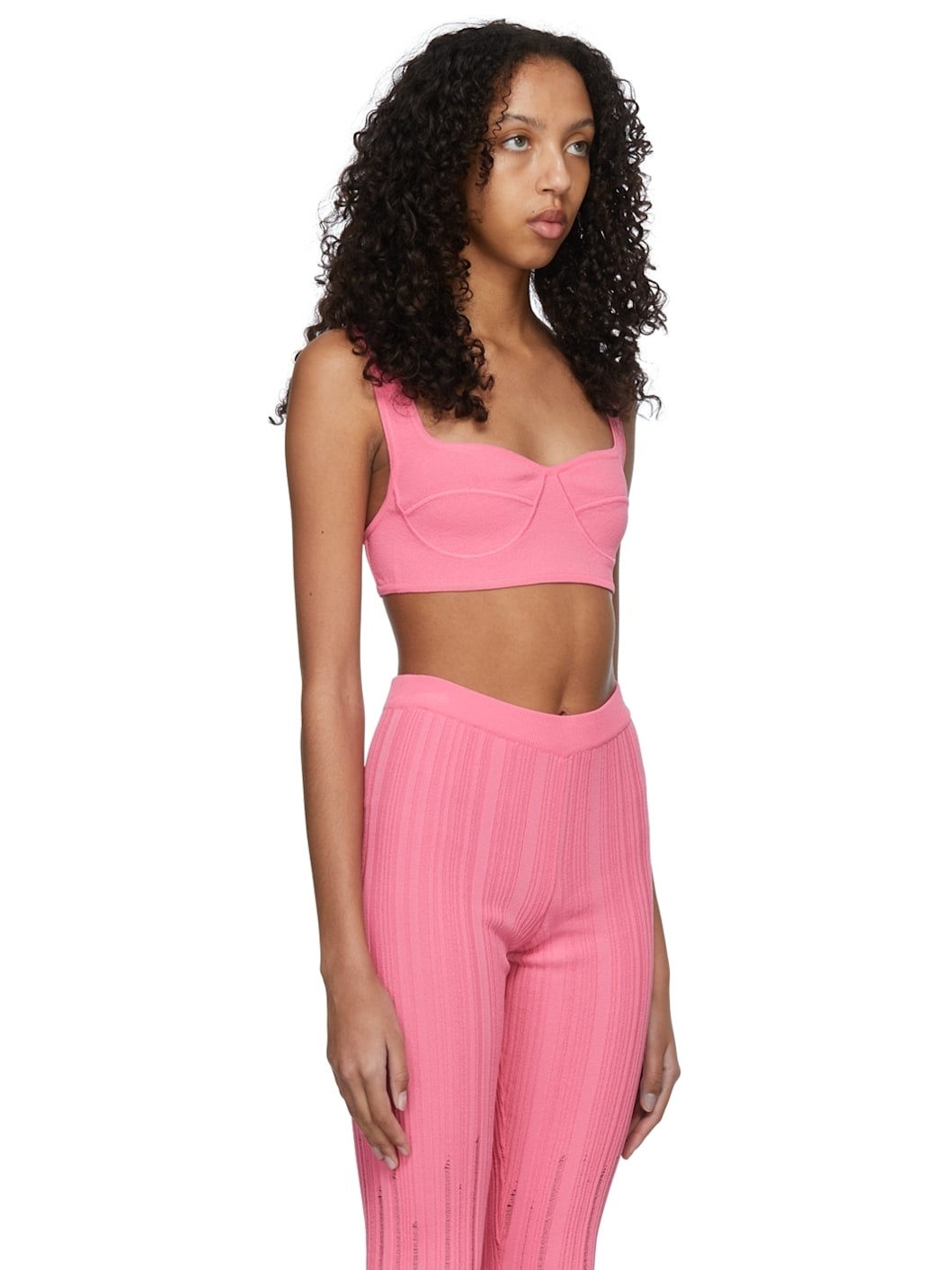 Pink Viscose Bra - 2
